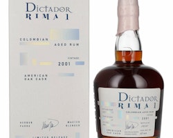 Dictador RIMA 1 21 Years Old AMERICAN OAK Cask Vintage 2001 44% Vol. 0,7l in Giftbox