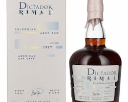 Dictador RIMA 1 25 Years Old AMERICAN OAK Cask Vintage 1997 44% Vol. 0,7l in Giftbox