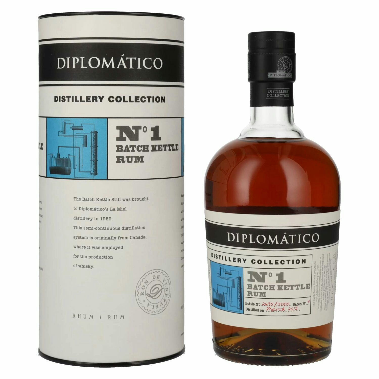 Diplomático Distillery Collection N° 1 BATCH KETTLE Rum 47% Vol. 0,7l in Giftbox