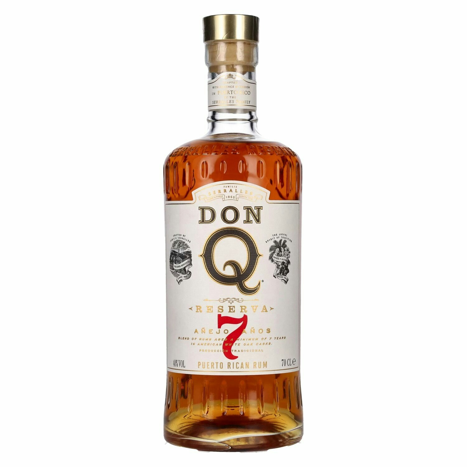 Don Q RESERVA Añejo 7 Años Puerto Rican Rum 40% Vol. 0,7l