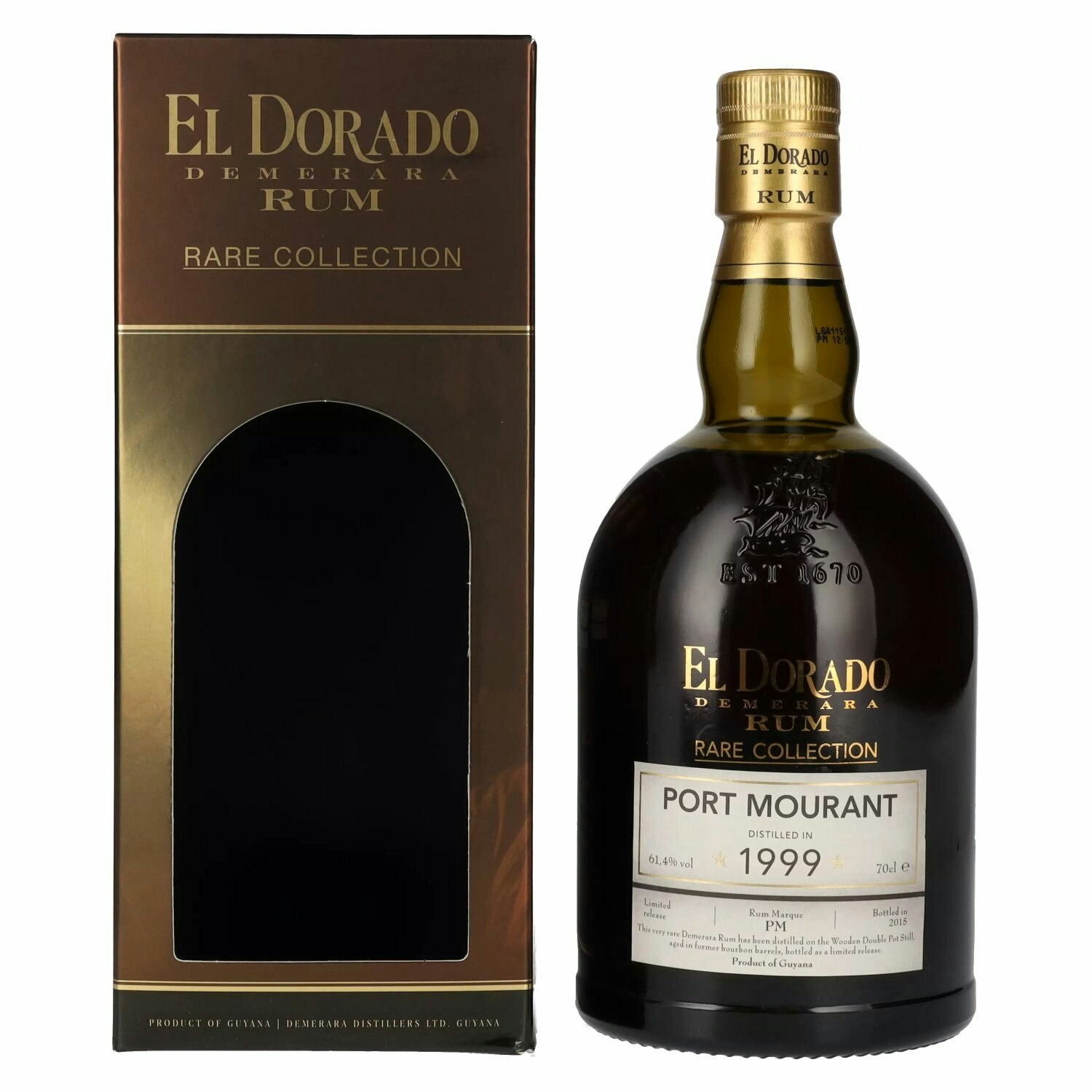 El Dorado PORT MOURANT Demerara Rum RARE COLLECTION Limited Release 1999 61,4% Vol. 0,7l in Giftbox