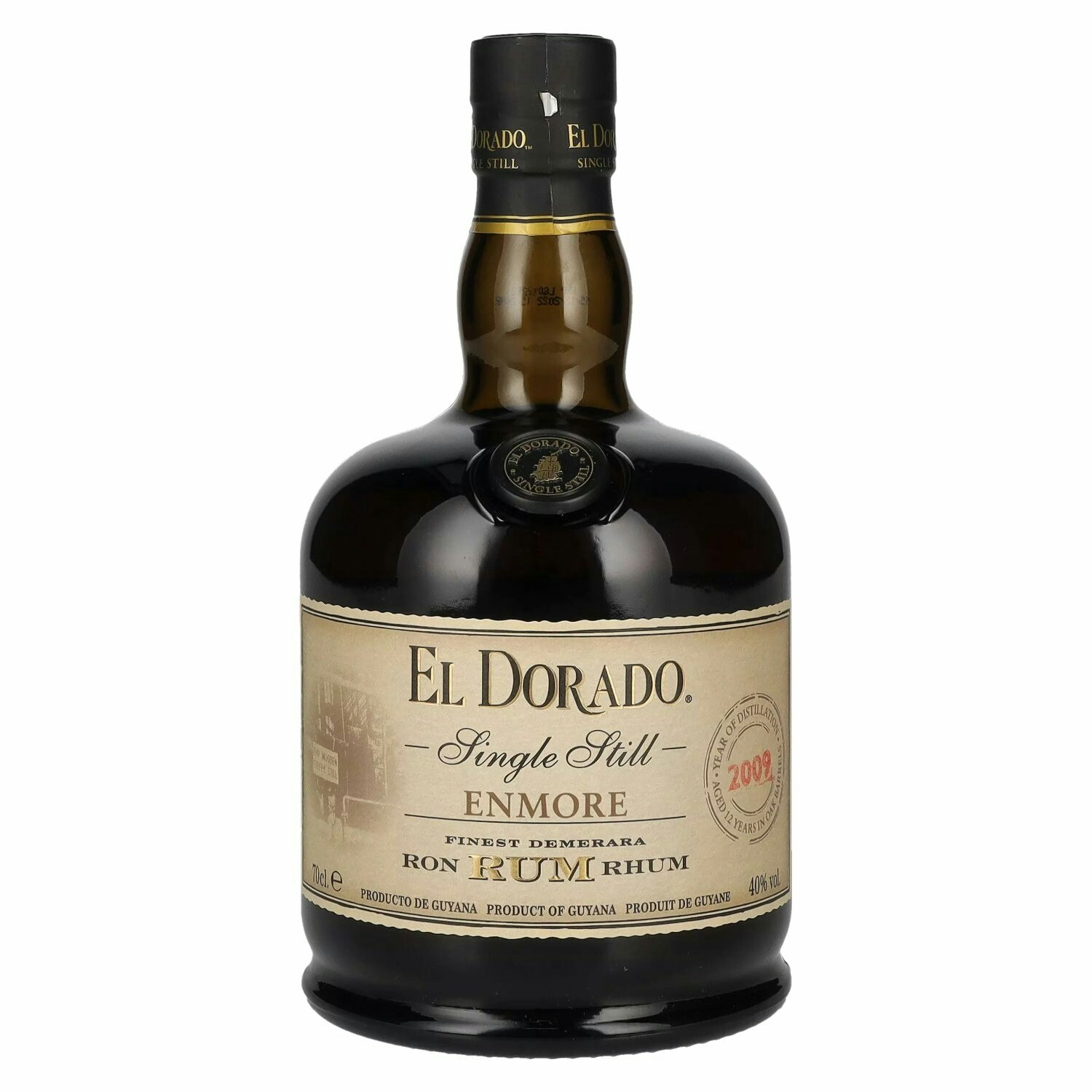 El Dorado Single Still ENMORE Finest Demerara Rum 2009 40% Vol. 0,7l