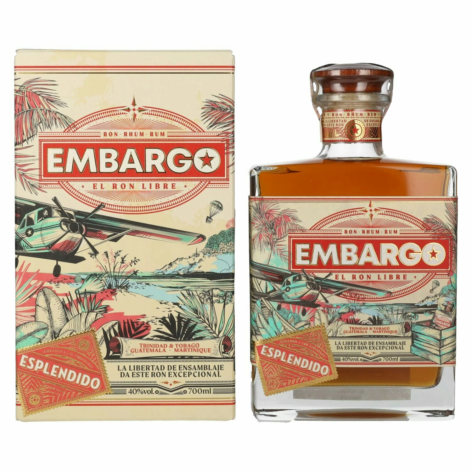 Embargo Esplendido El Ron Libre 40% Vol. 0,7l in Giftbox