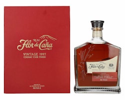 Flor de Caña Rum Cognac Cask Finish Vintage 1997 47% Vol. 0,7l in Giftbox