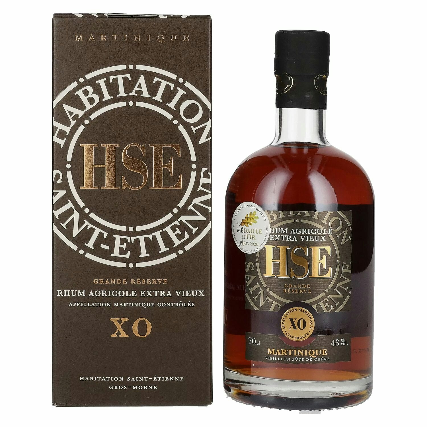 HSE Rhum Extra Vieux XO Grande Reserve 43% Vol. 0,7l in Giftbox