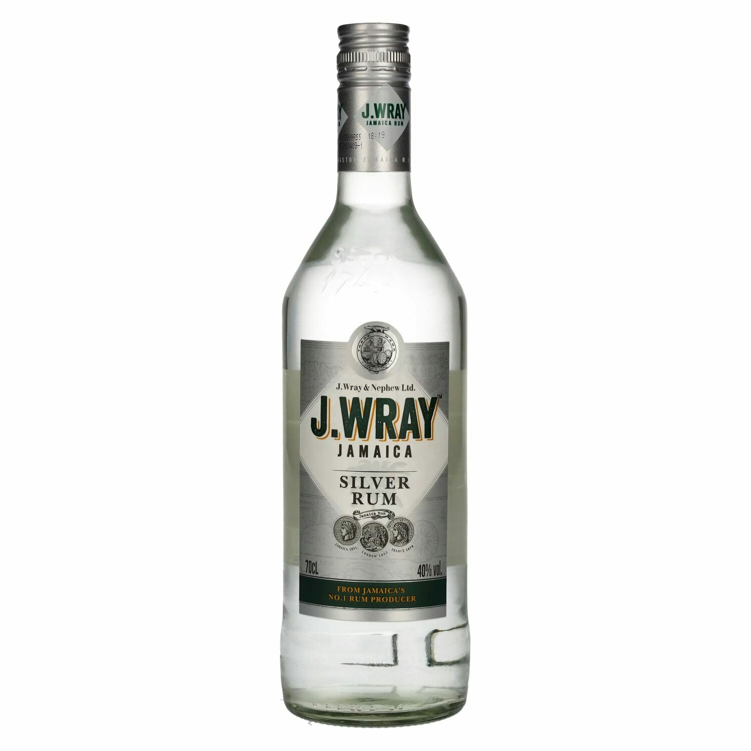 J.Wray Silver Jamaica Rum 40% Vol. 0,7l