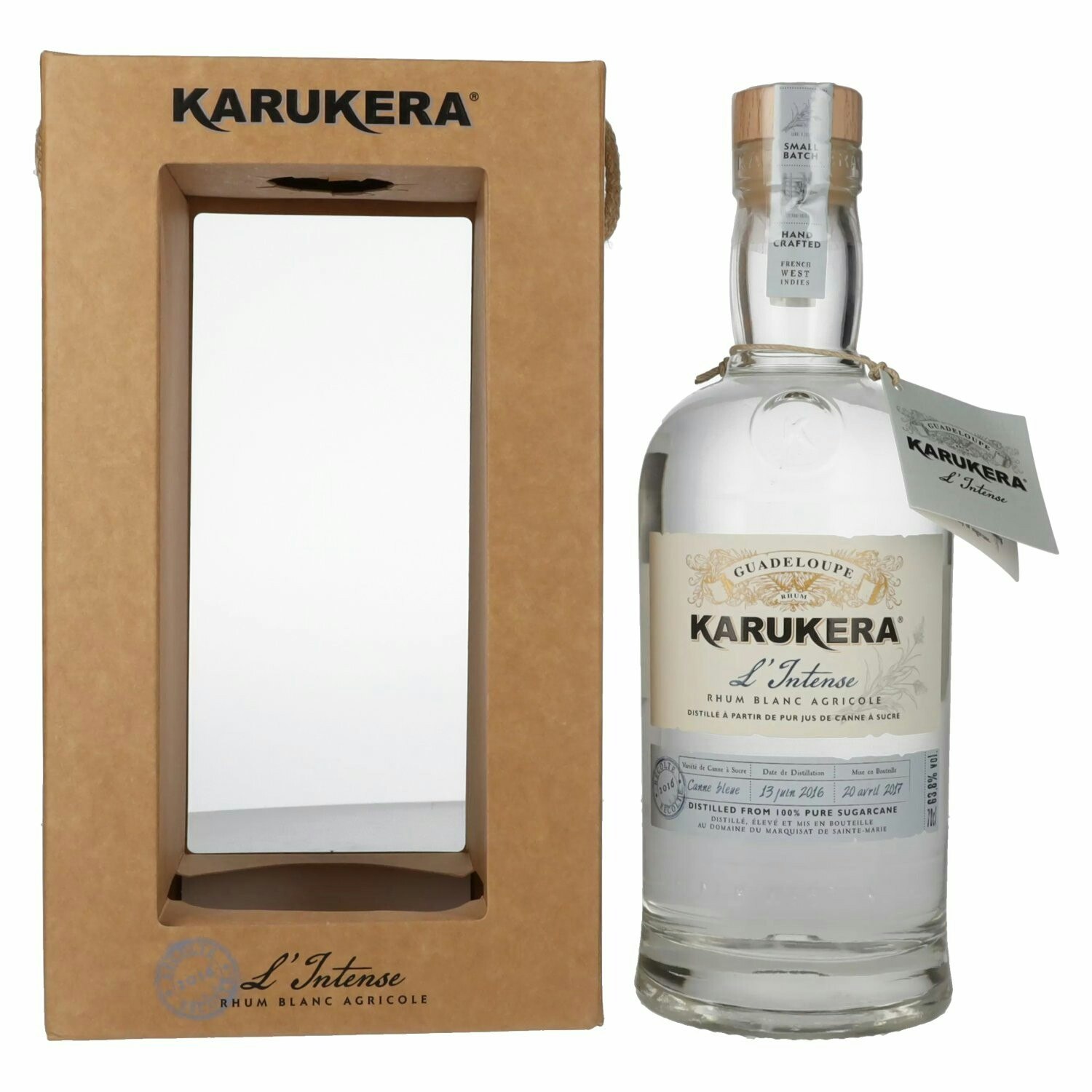 Karukera L'Intense Rhum Blanc Agricole 63,8% Vol. 0,7l in Giftbox