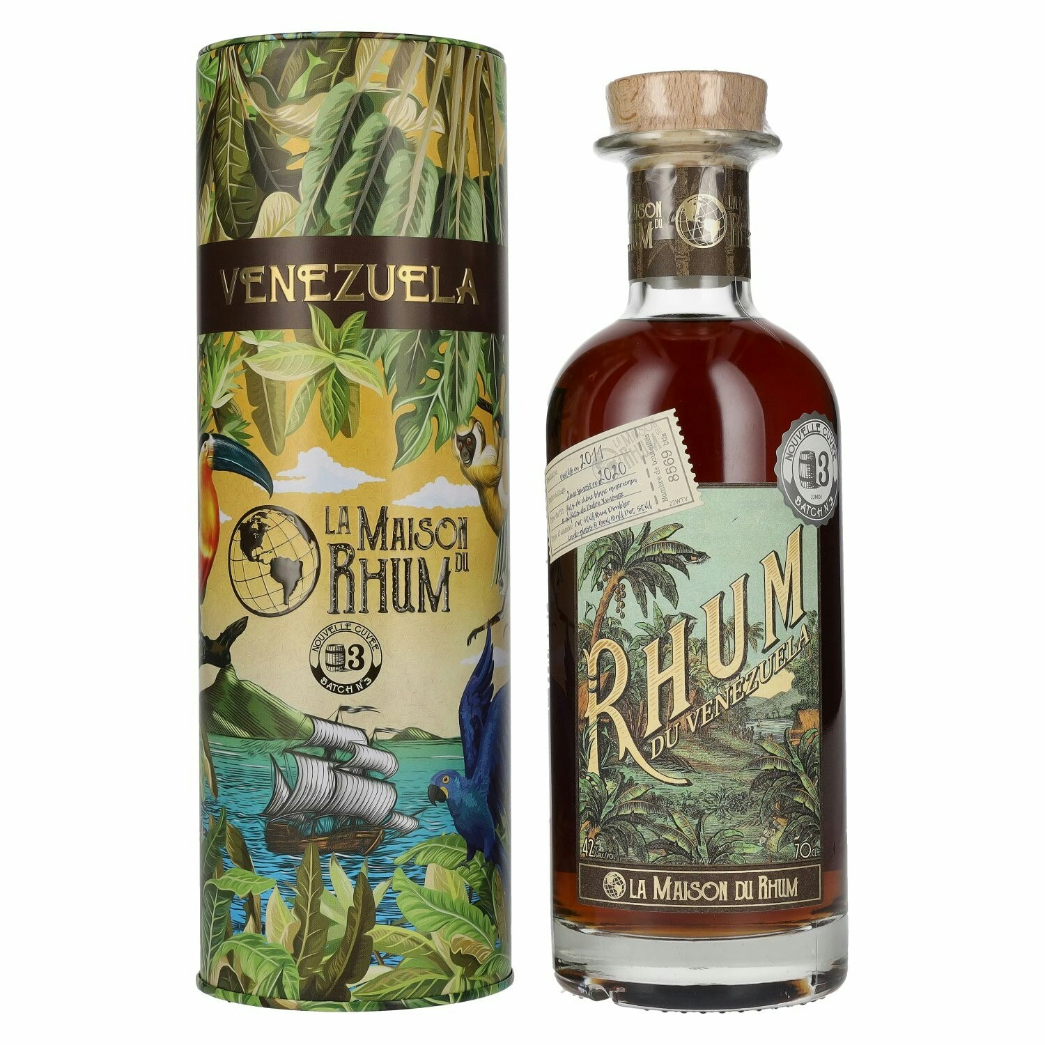 La Maison du Rhum VENEZUELA 2011/2020 Batch N° 3 42% Vol. 0,7l in Tinbox