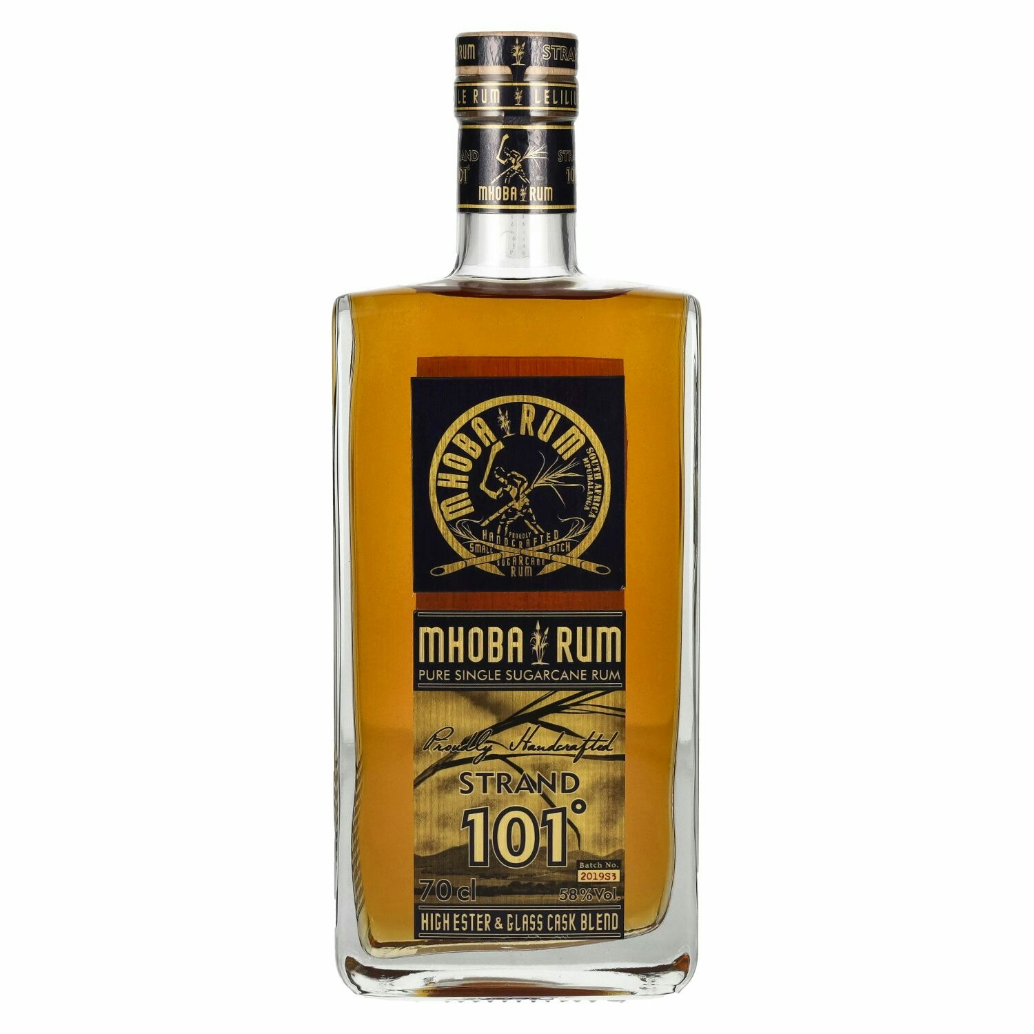 Mhoba Rum STRAND 101° High Ester & glasss Cask Blend 58% Vol. 0,7l