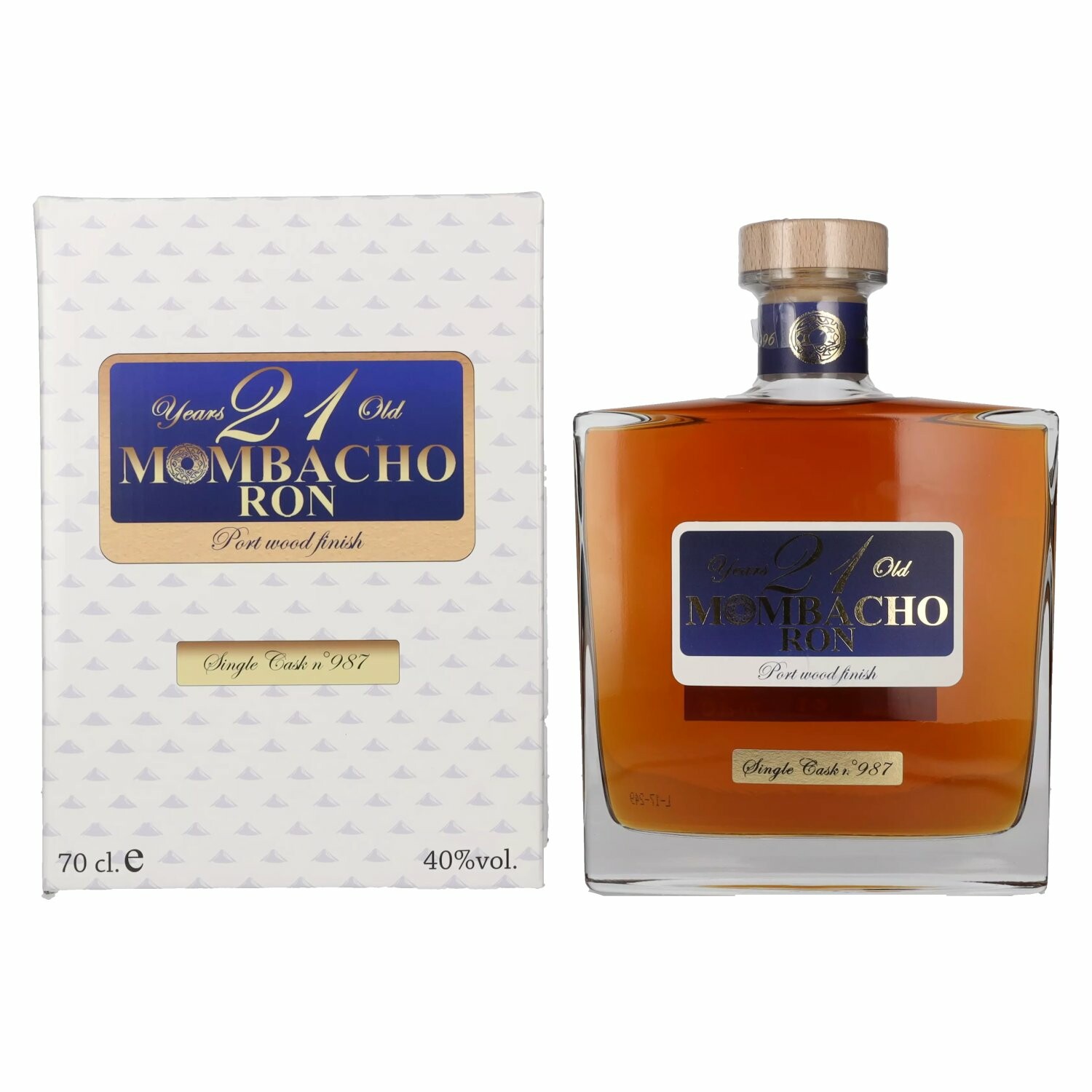 Mombacho Ron 21 Years Old Port Wood Finish 40% Vol. 0,7l in Giftbox