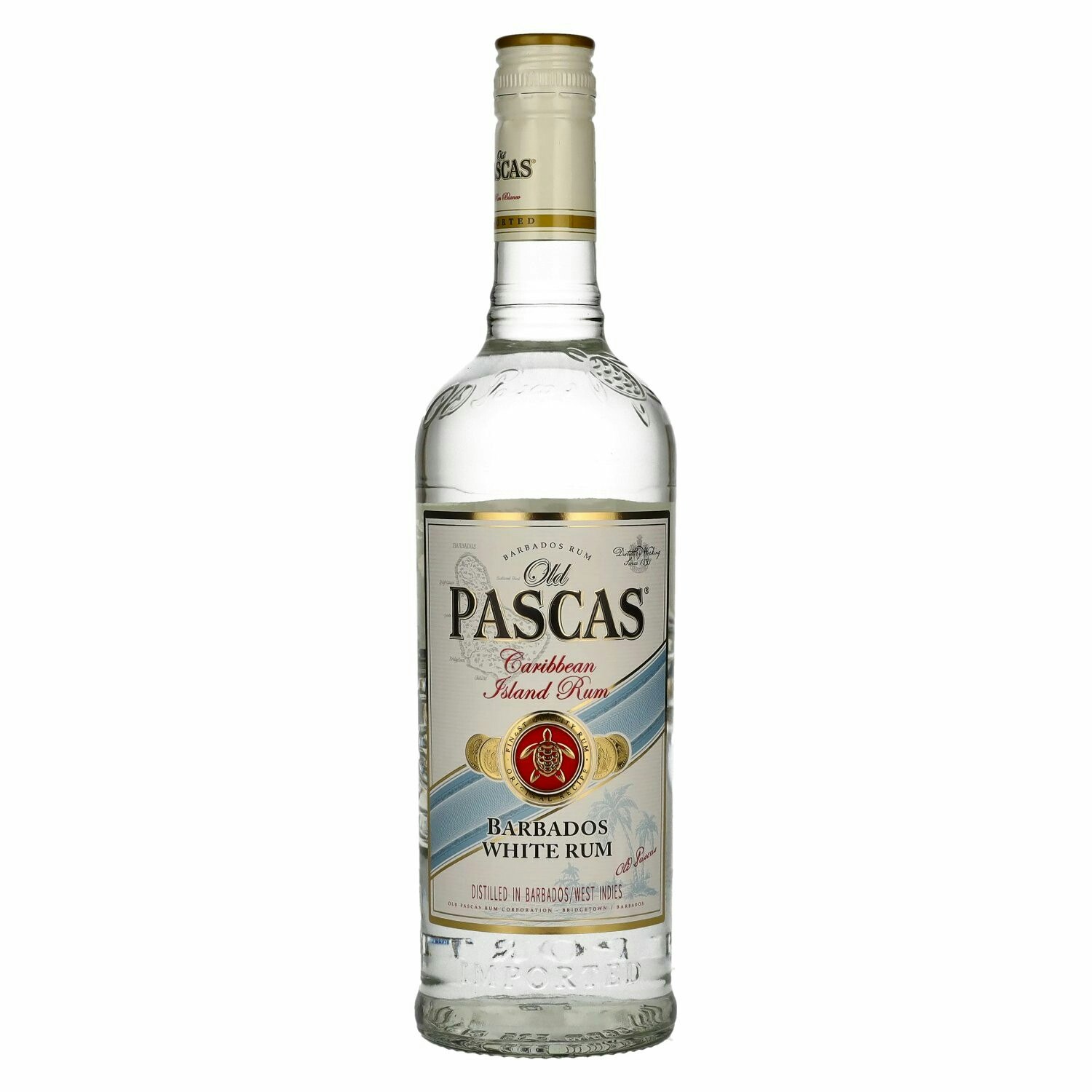 Old Pascas Barbados White Rum 37,5% Vol. 0,7l
