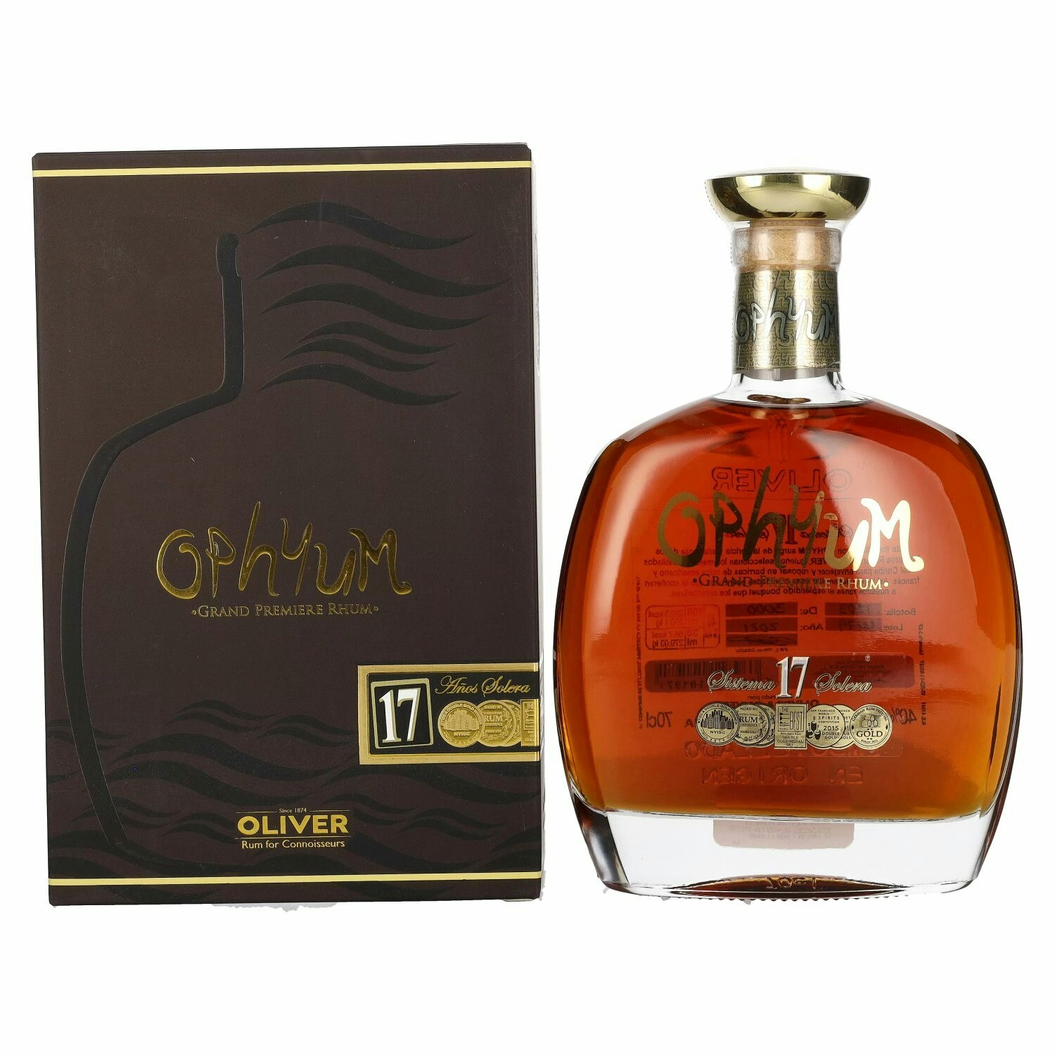 Ophyum 17 Años Solera Grand Premiere Rhum 40% Vol. 0,7l in Giftbox