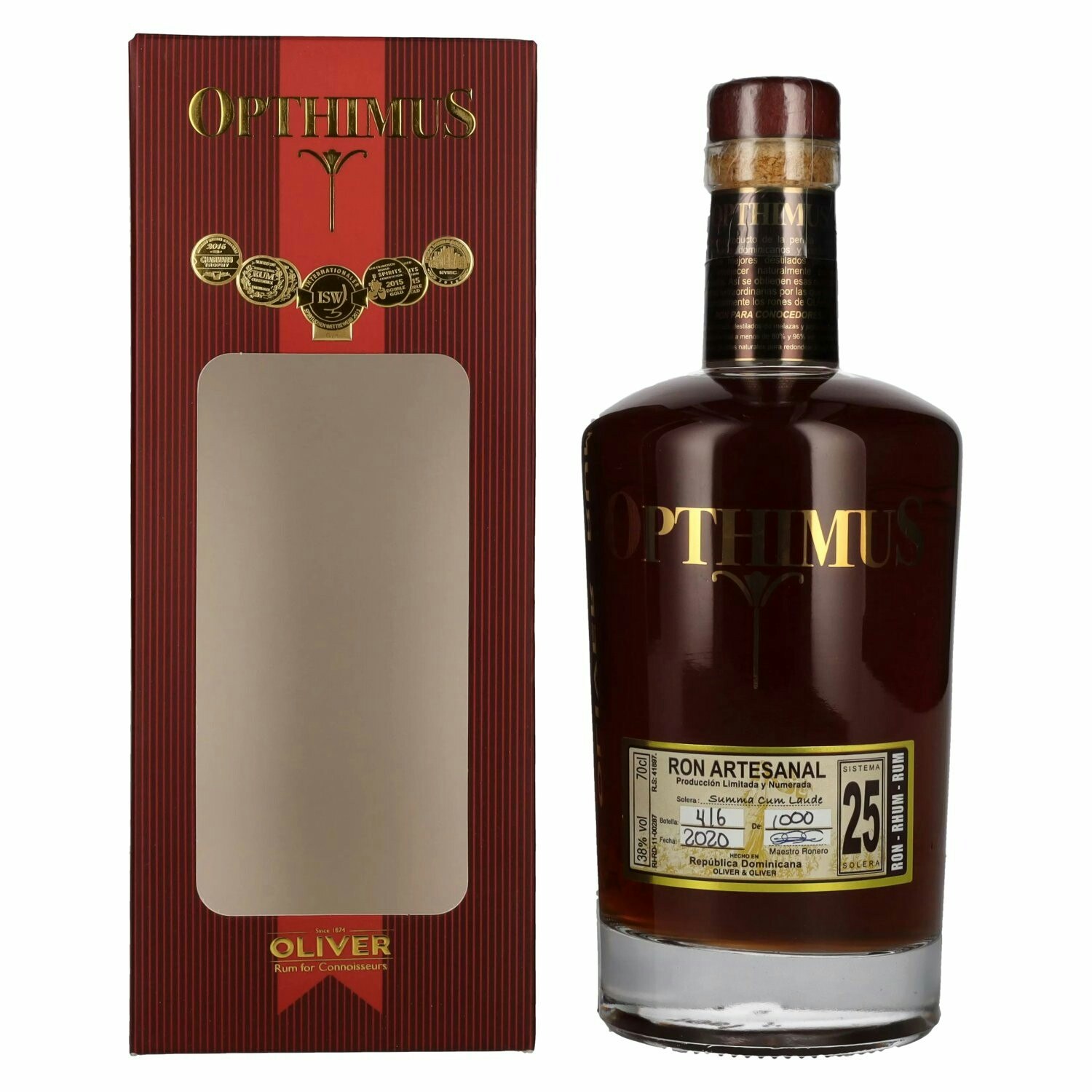 Opthimus 25 Sistema Solera Summa Cum Laude 38% Vol. 0,7l in Giftbox