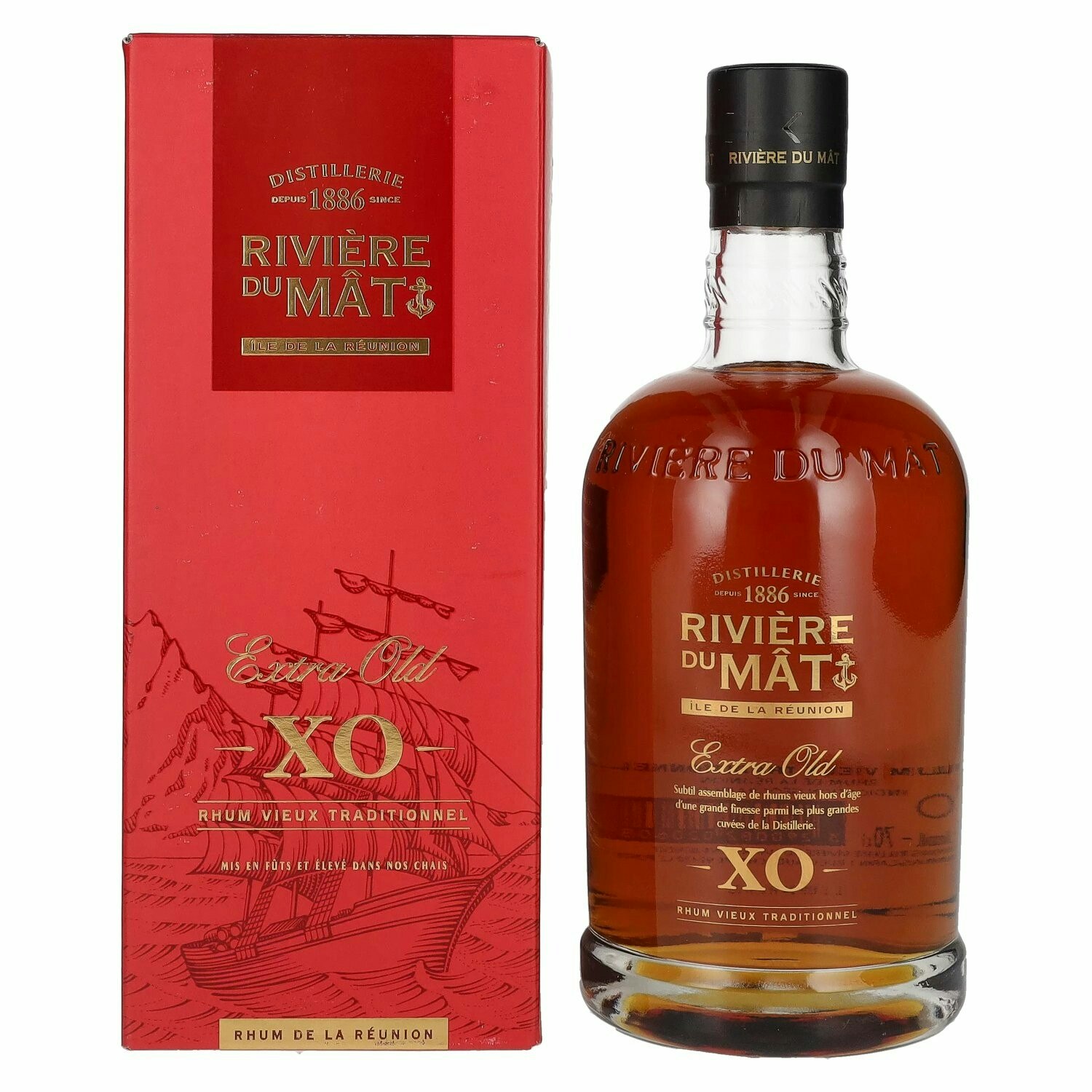 Rivière Du Mat Rhum Vieux Traditionnel XO 42% Vol. 0,7l in Giftbox
