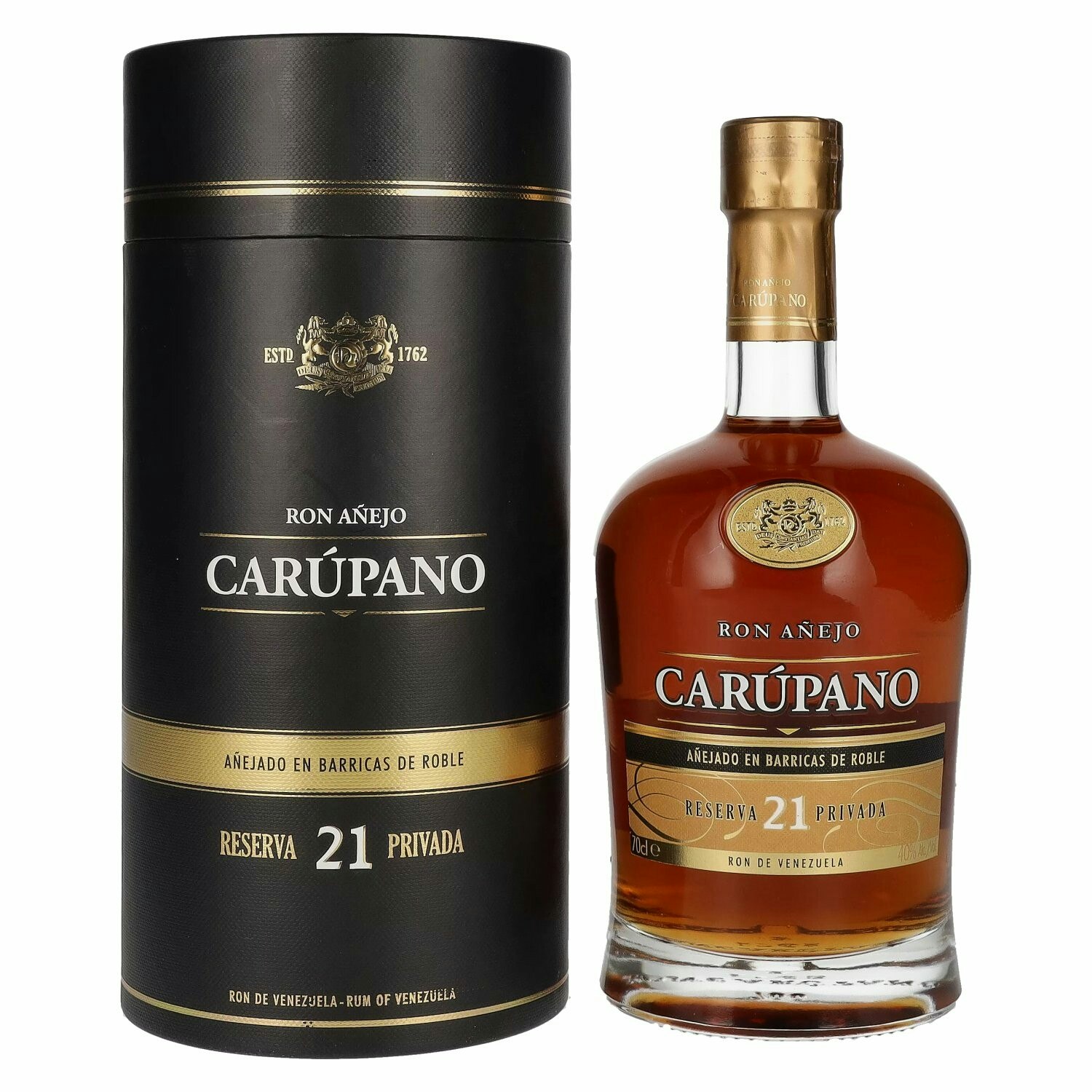 Ron Añejo Carúpano Reserva 21 Privada 40% Vol. 0,7l in Giftbox