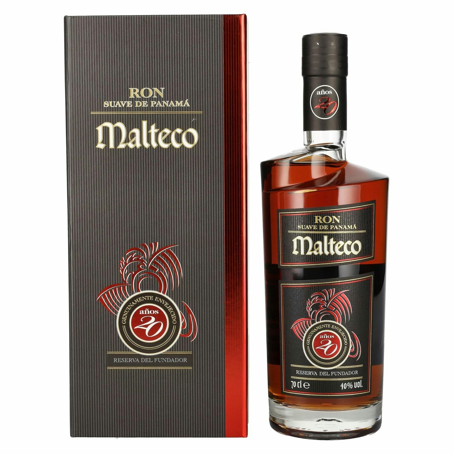 Ron Malteco 20 Años Reserva del Fundador 40% Vol. 0,7l in Giftbox