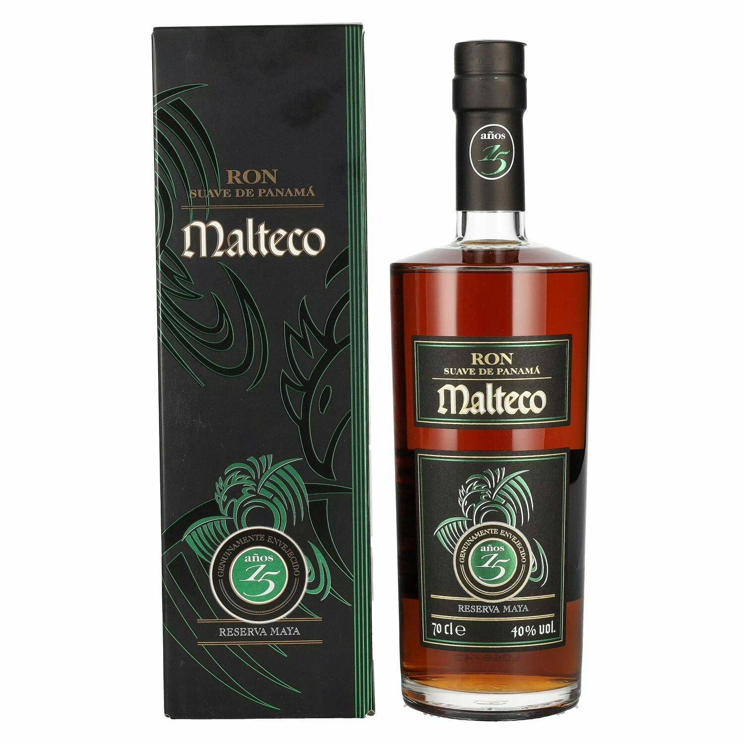 Ron Malteco 15 Años Reserva Maya 40% Vol. 0,7l in Giftbox
