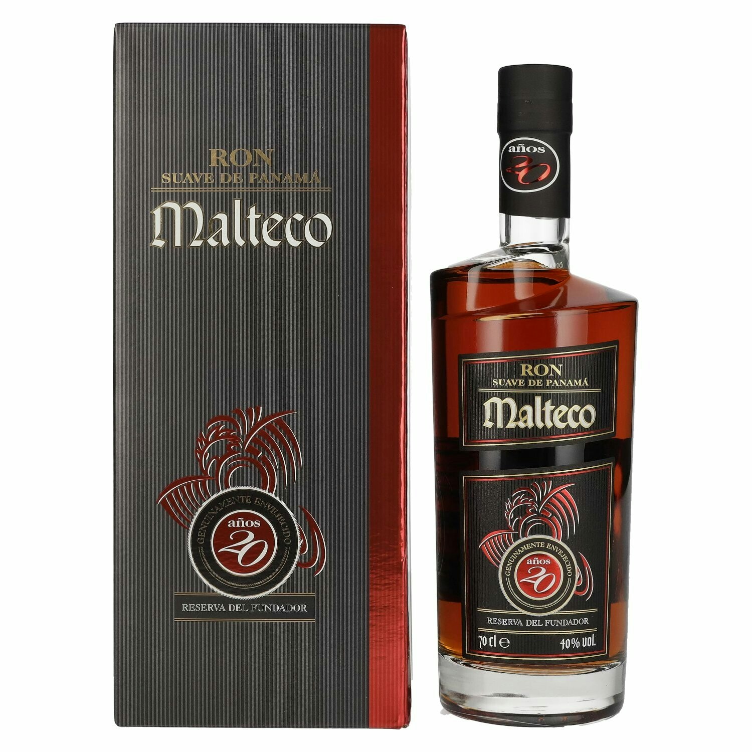 Ron Malteco 20 Años Reserva del Fundador 40% Vol. 0,7l in Giftbox