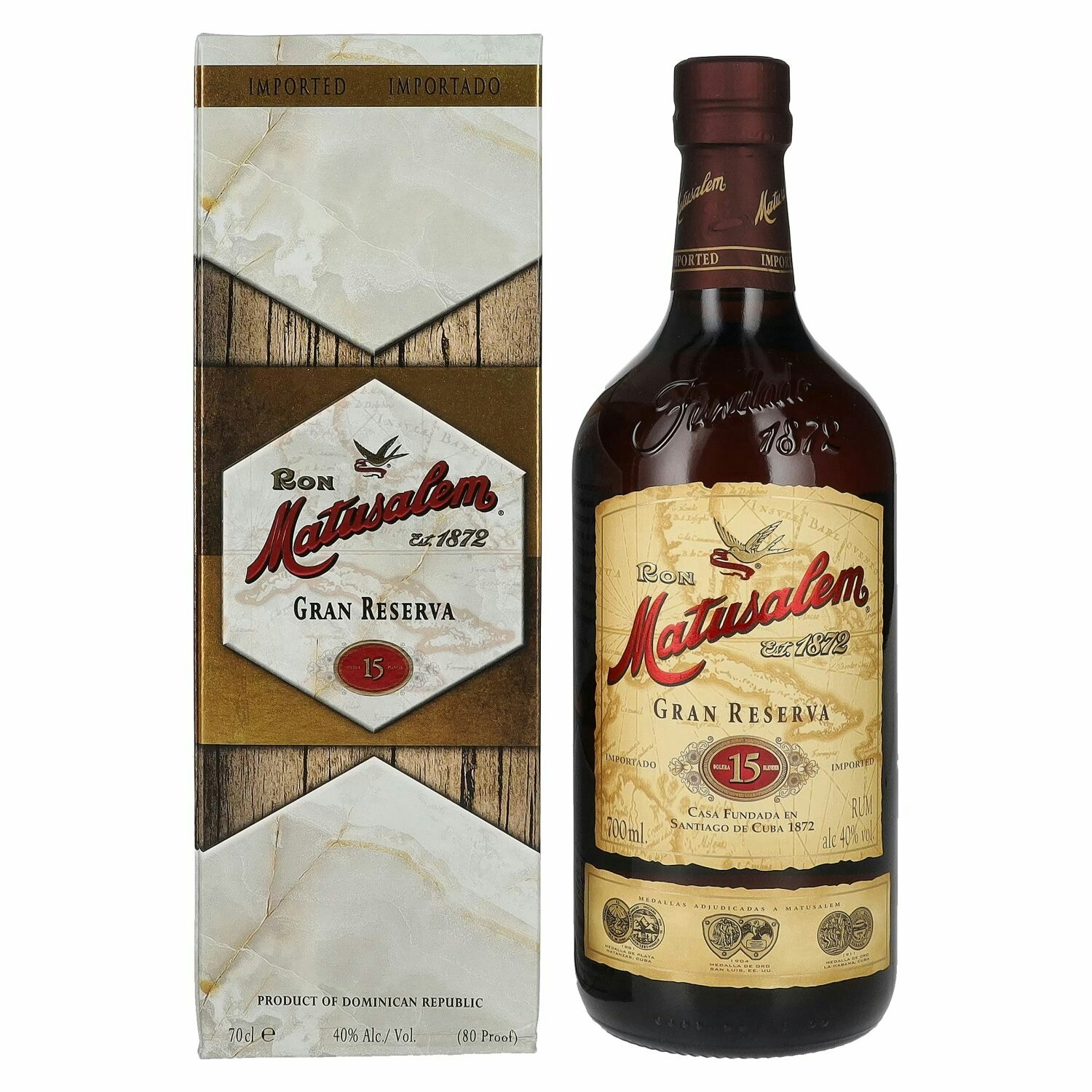 Ron Matusalem 15 Solera Gran Reserva Rum 40% Vol. 0,7l in Giftbox