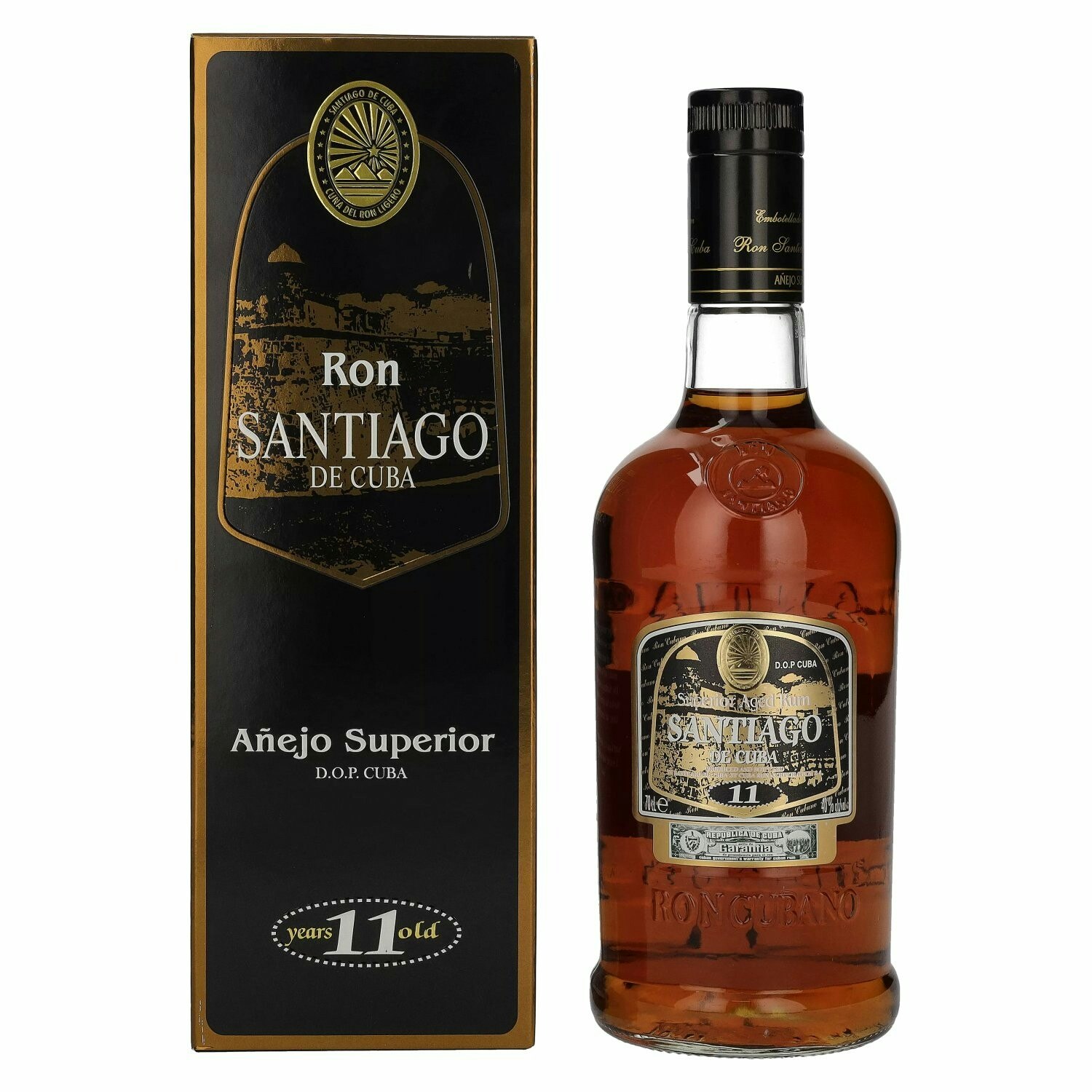 Santiago de Cuba Ron Añejo Superior 11 Years Old D.O.P. Cuba 40% Vol. 0,7l in Giftbox