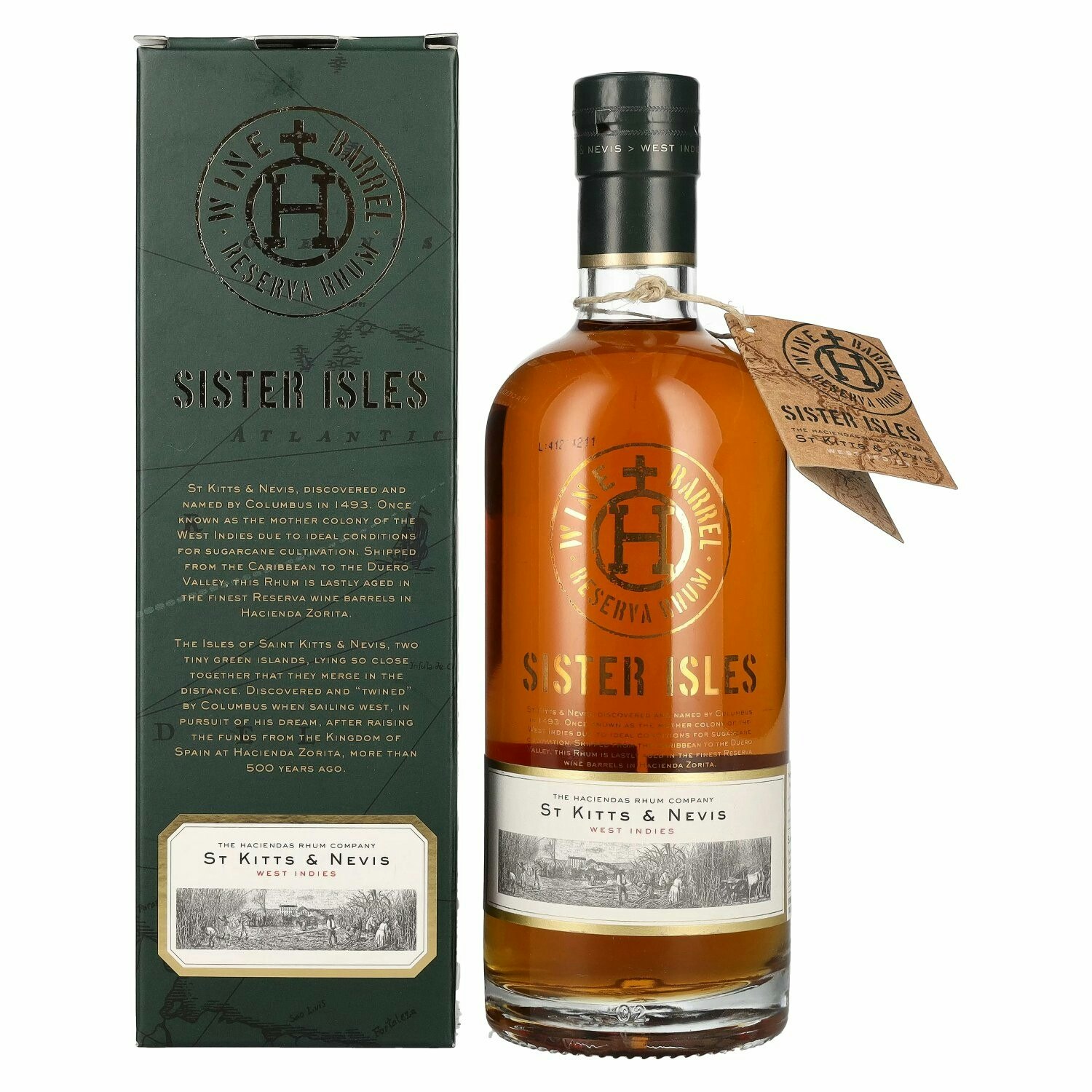 Sister Isles Wine Barrel Reserva Rhum 40% Vol. 0,7l in Giftbox
