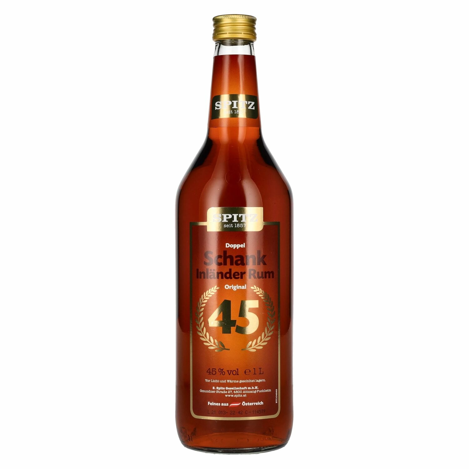 Spitz Doppelschank Inländer Rum Original 45% Vol. 1l