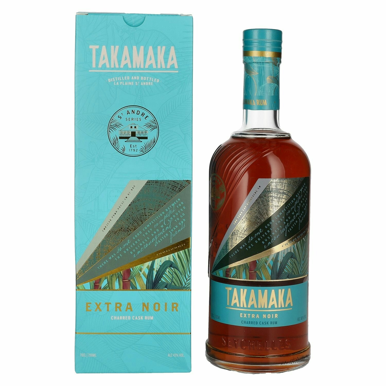 Takamaka EXTRA NOIR Rum 43% Vol. 0,7l in Giftbox