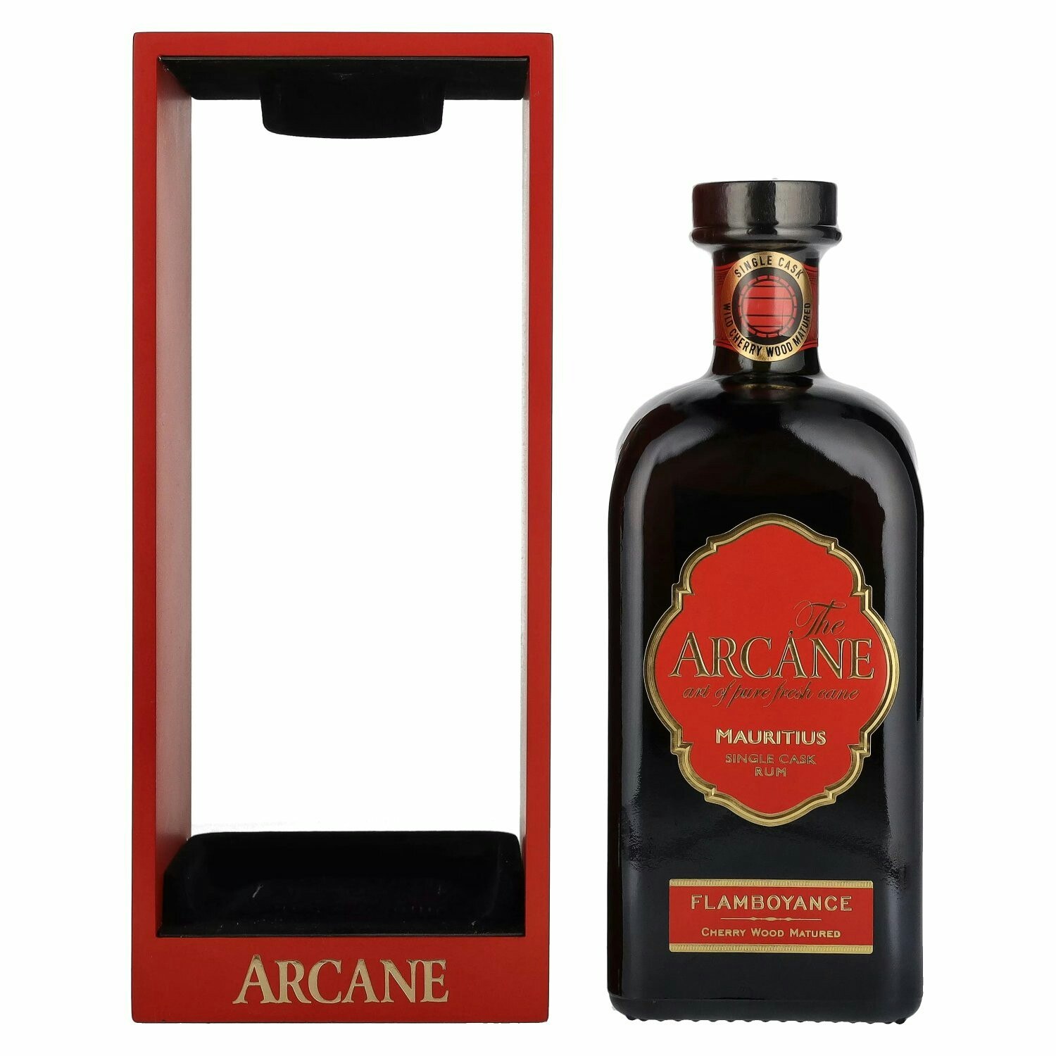 The Arcane FLAMBOYANCE Single Cask Rum 40% Vol. 0,7l in Holzkiste