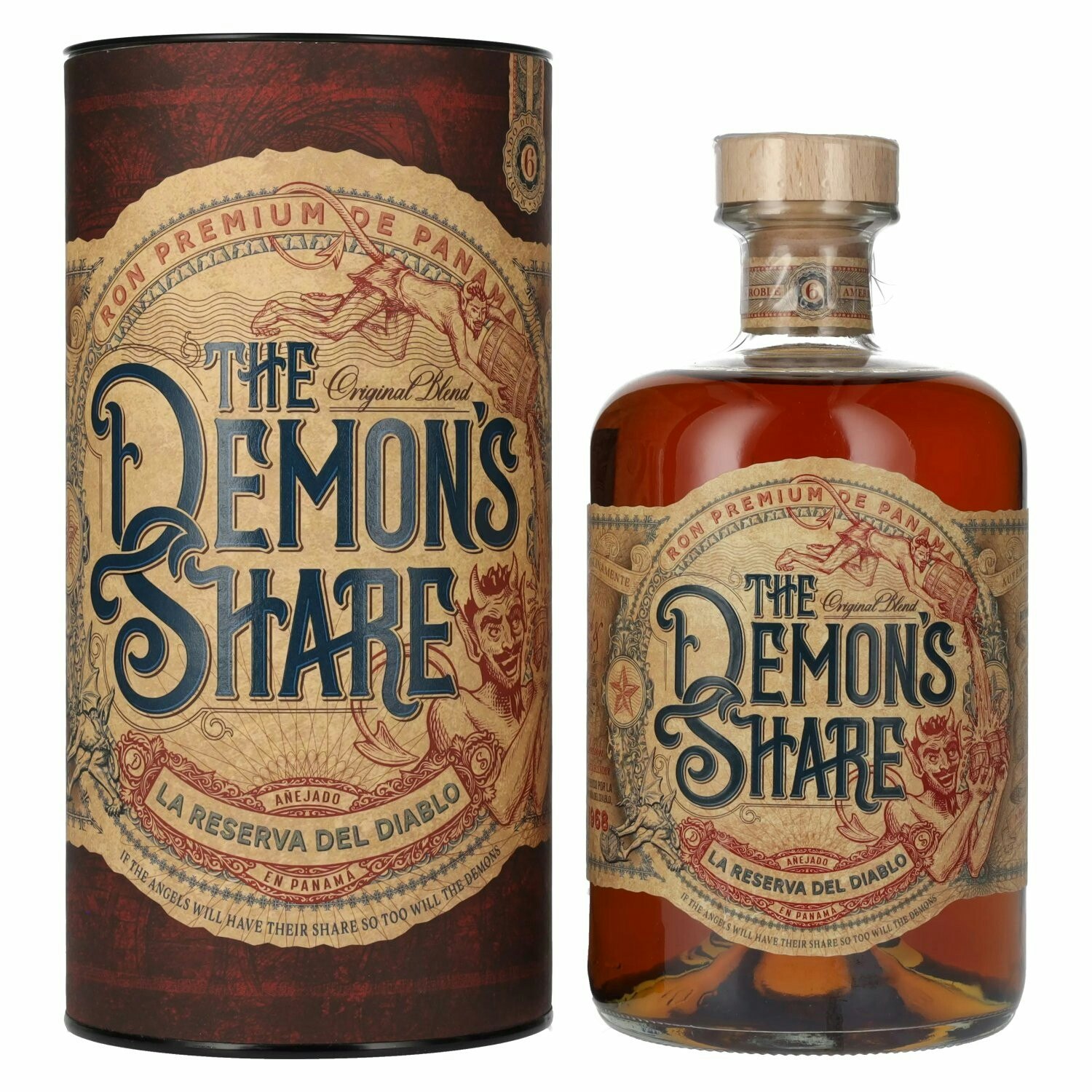 The Demon's Share Rum 6 Years Old 40% Vol. 0,7l in Giftbox