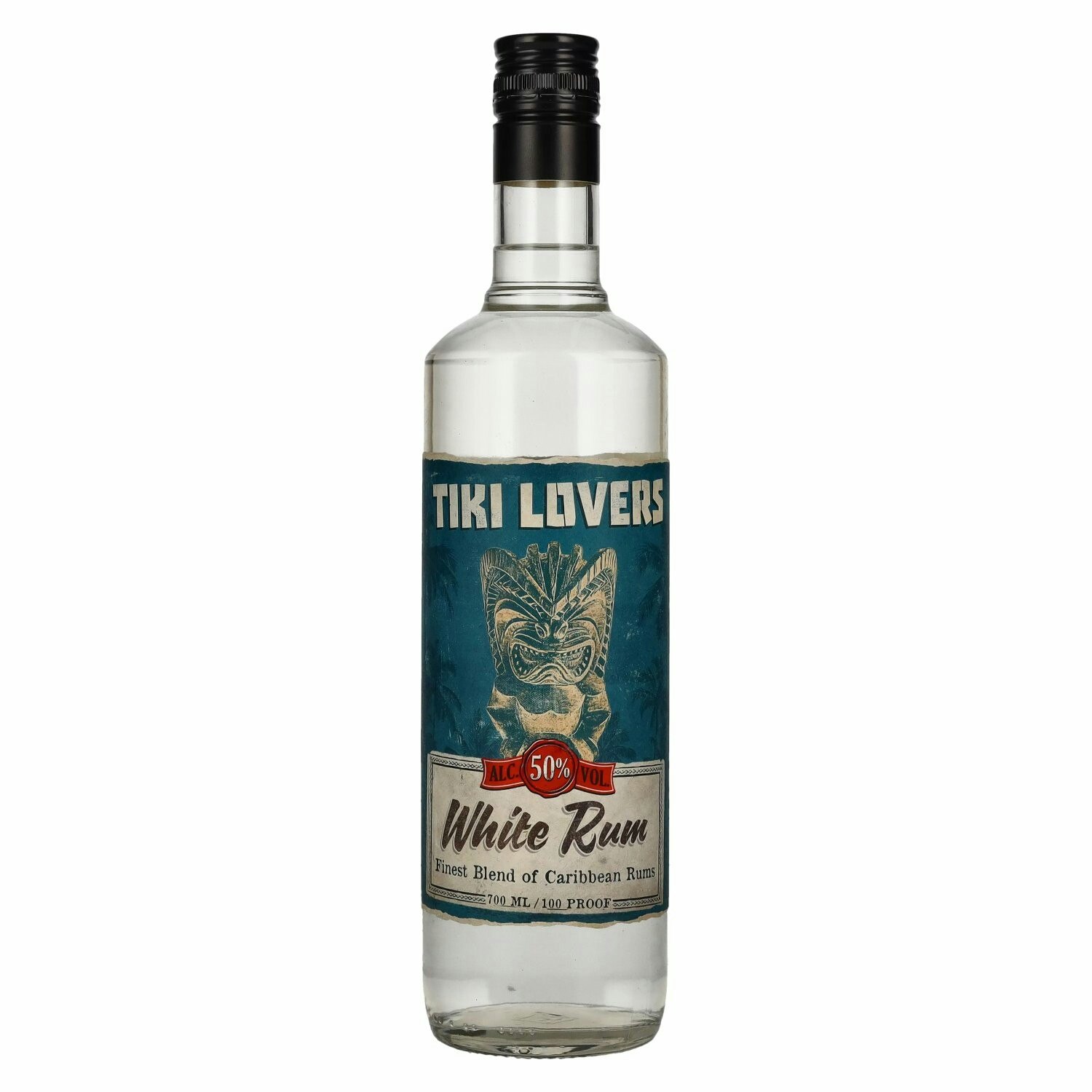 Tiki Lovers White Rum Finest Caribbean Rum 50% Vol. 0,7l