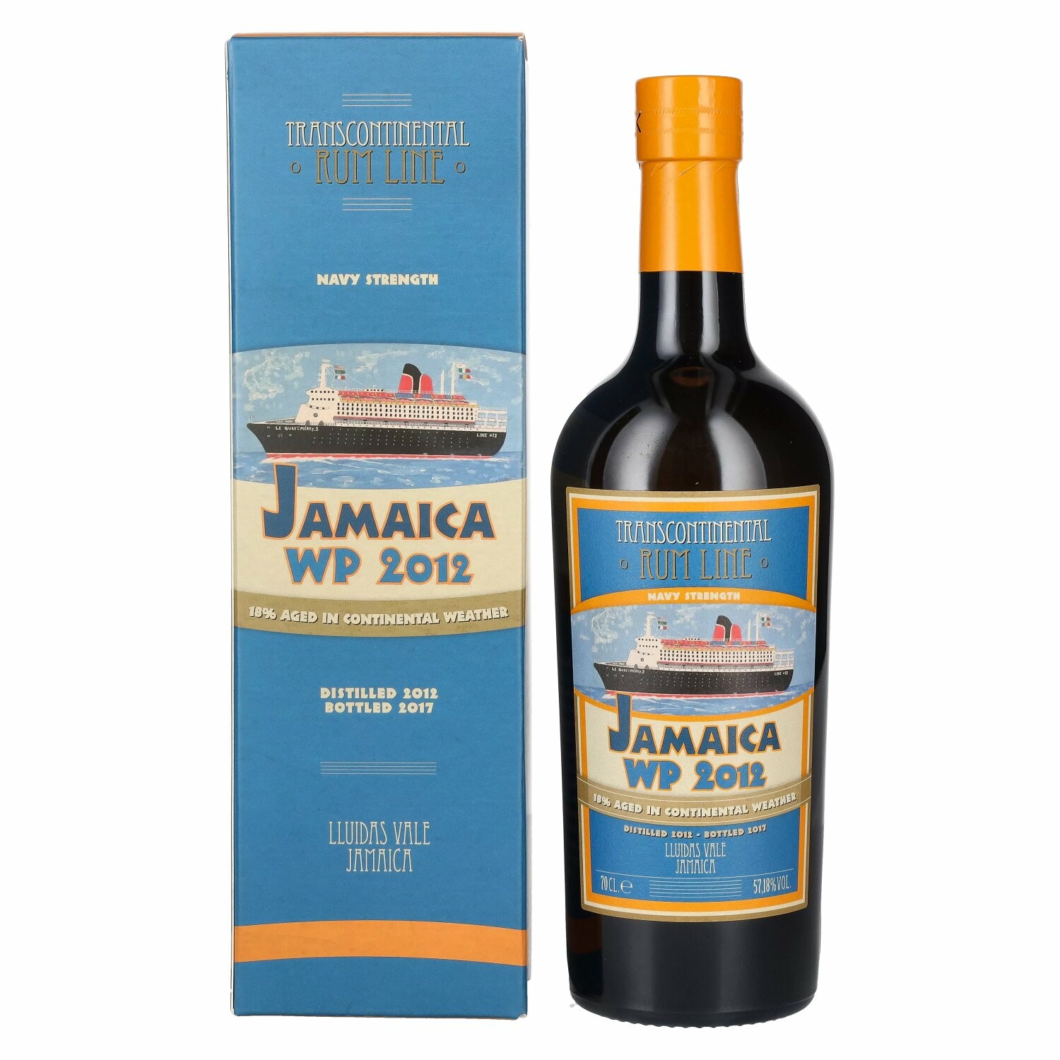 Transcontinental Rum Line JAMAICA WORTHY PARK Navy Strength 2012 57,2% Vol. 0,7l in Giftbox