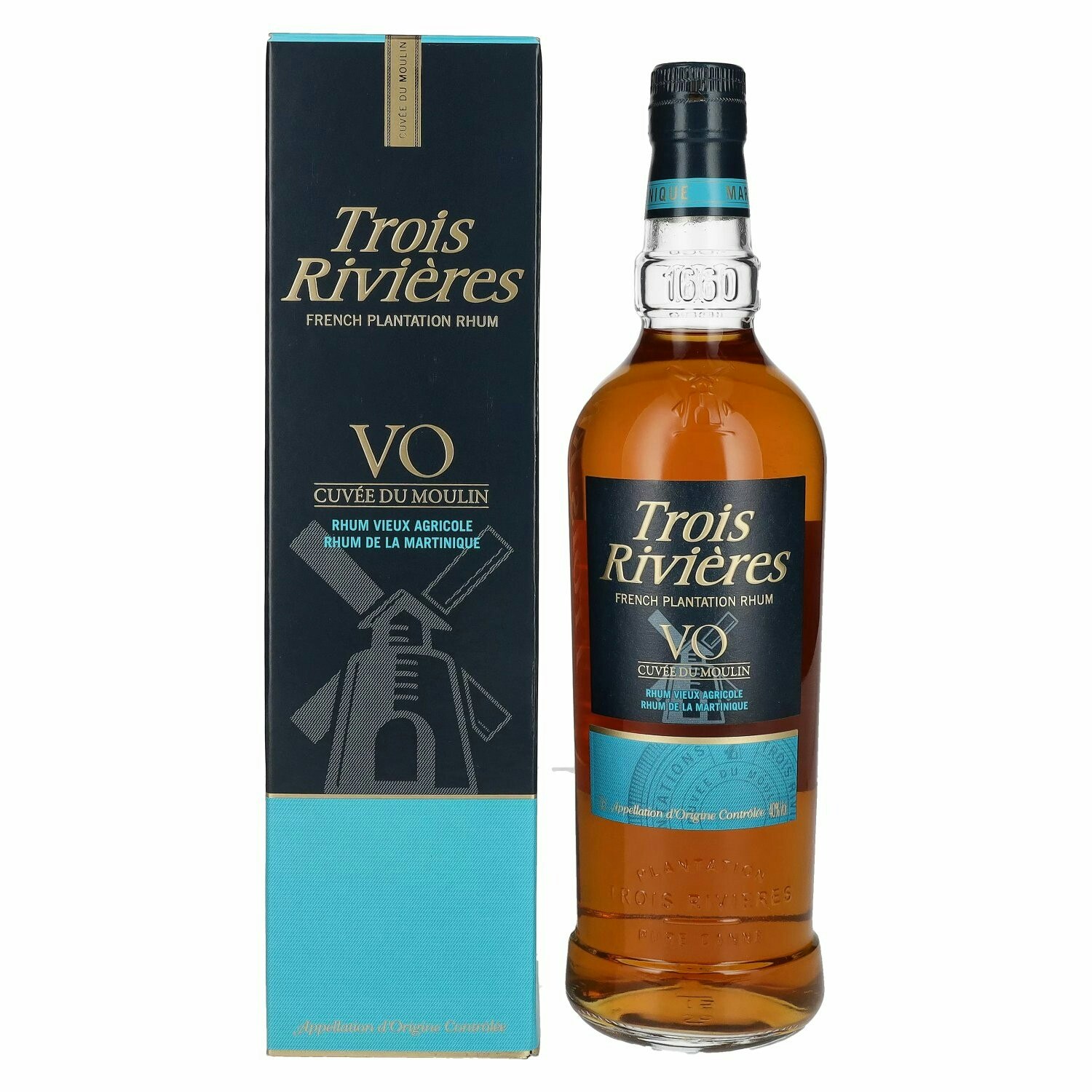 Trois Rivières VO CUVÉE DU MOULIN Rhum 40% Vol. 0,7l in Giftbox