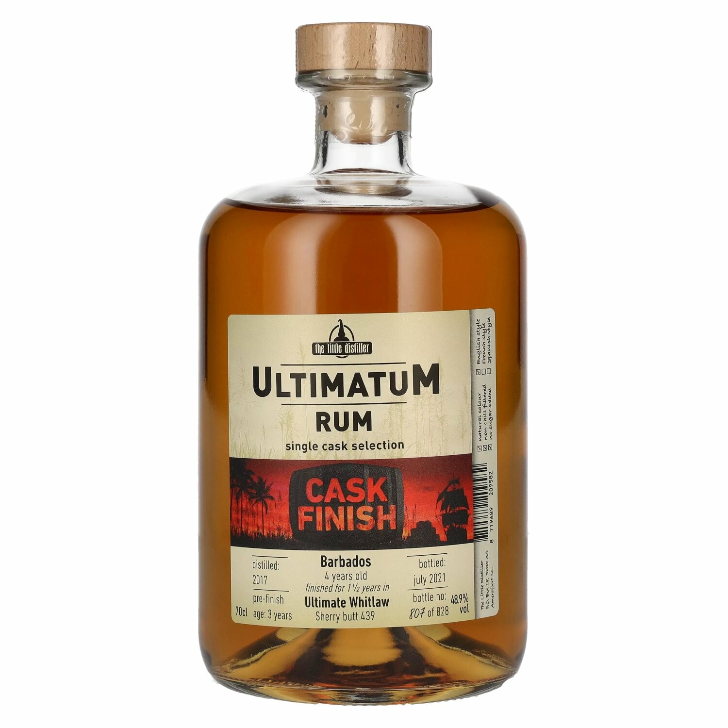 UltimatuM Rum 4 Years Old CASK FINISH Barbados 48,9% Vol. 0,7l