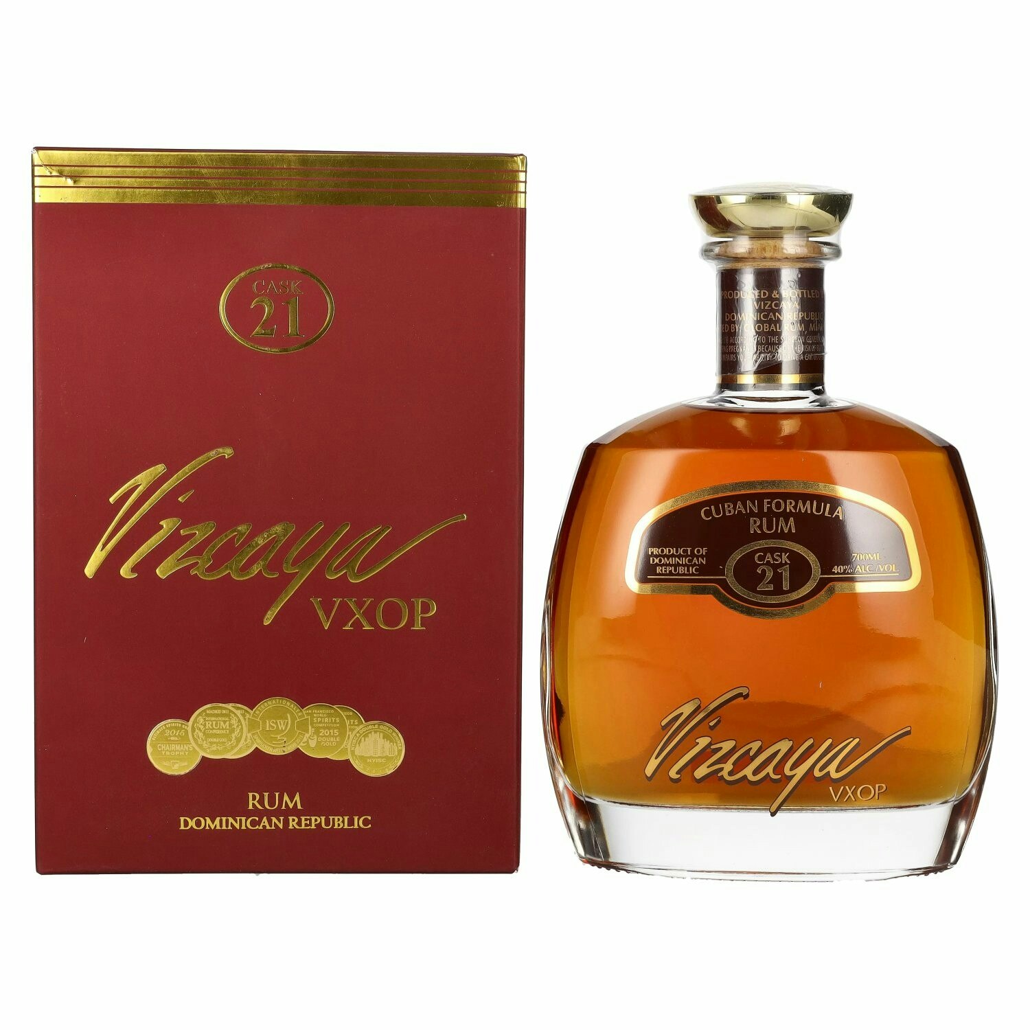 Vizcaya VXOP Cuban Formula Rum Cask 21 40% Vol. 0,7l in Giftbox