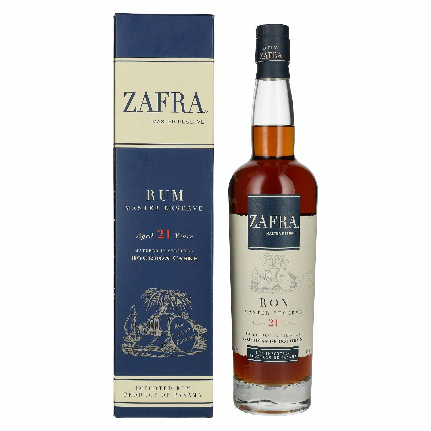 Zafra Añejo 21 Años Ron Master Reserve 40% Vol. 0,7l in Giftbox