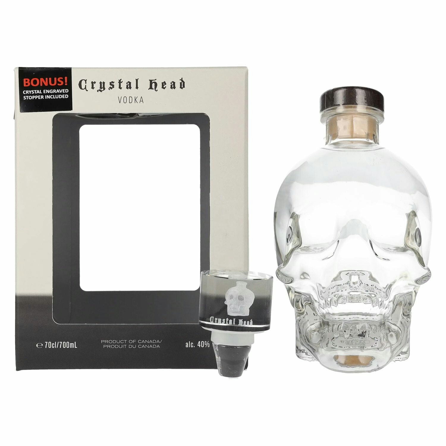 Crystal Head Vodka 40% Vol. 0,7l in Giftbox with glassstopper