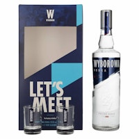 Wyborowa Wódka 37,5% Vol. 0,7l in Giftbox with 2 Shotgläsern