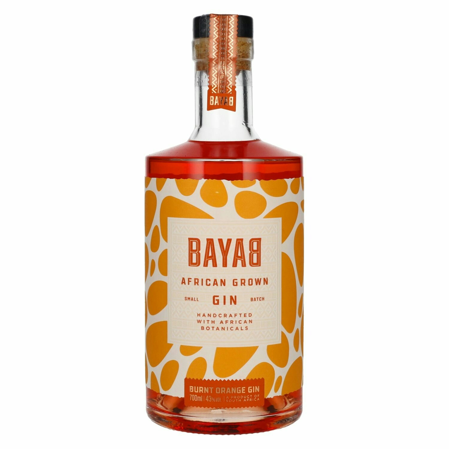 BAYAB African Grown Burnt Orange Small Batch Gin 43% Vol. 0,7l