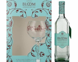 Bloom London Dry Gin 40% Vol. 0,7l in Giftbox with glass