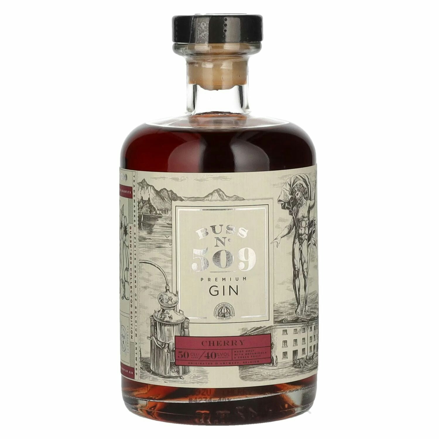 Buss N°509 CHERRY Belgium Flavor Gin Author Collection Limited Edition 40% Vol. 0,5l