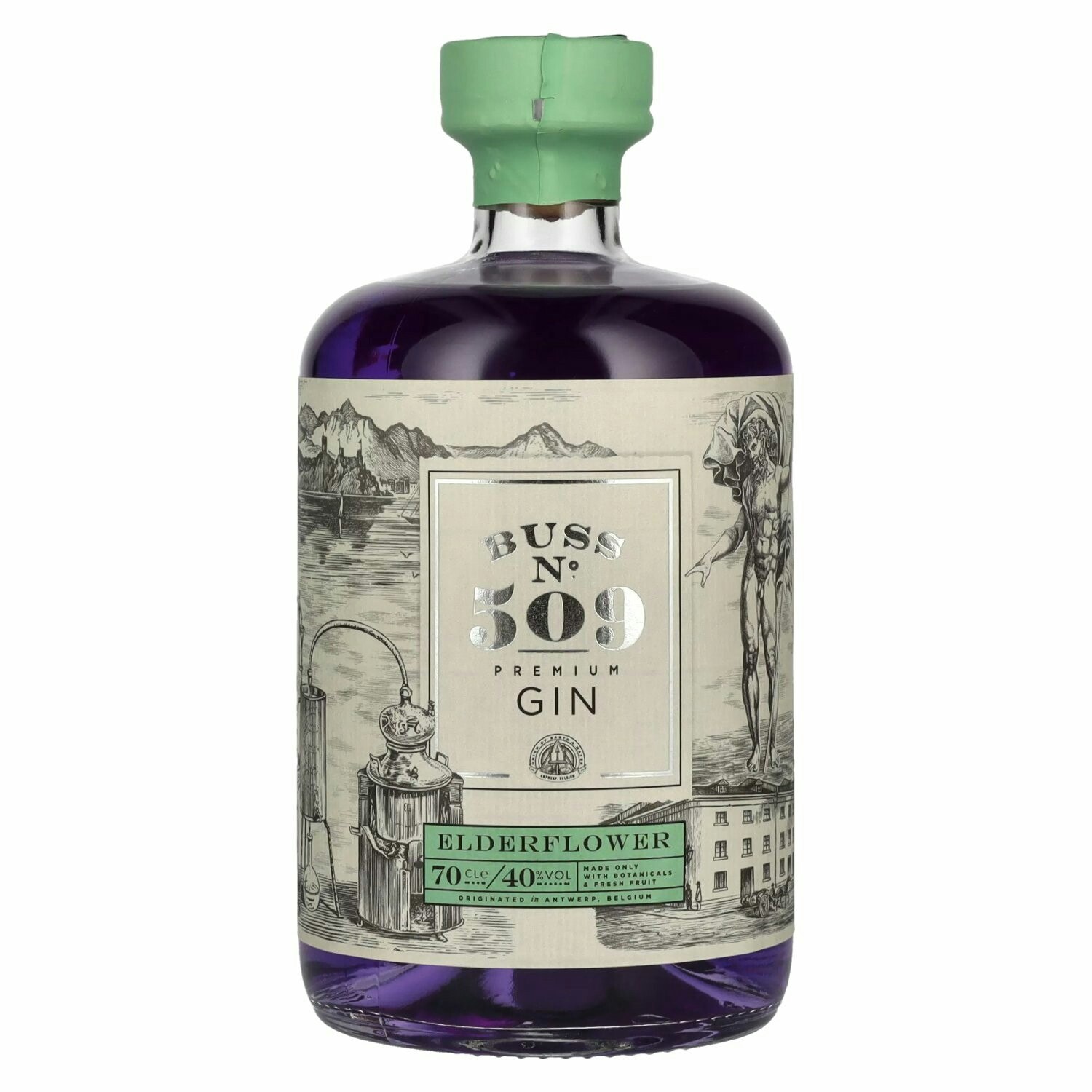 Buss N°509 ELDERFLOWER Belgium Flavor Gin Author Collection 40% Vol. 0,7l