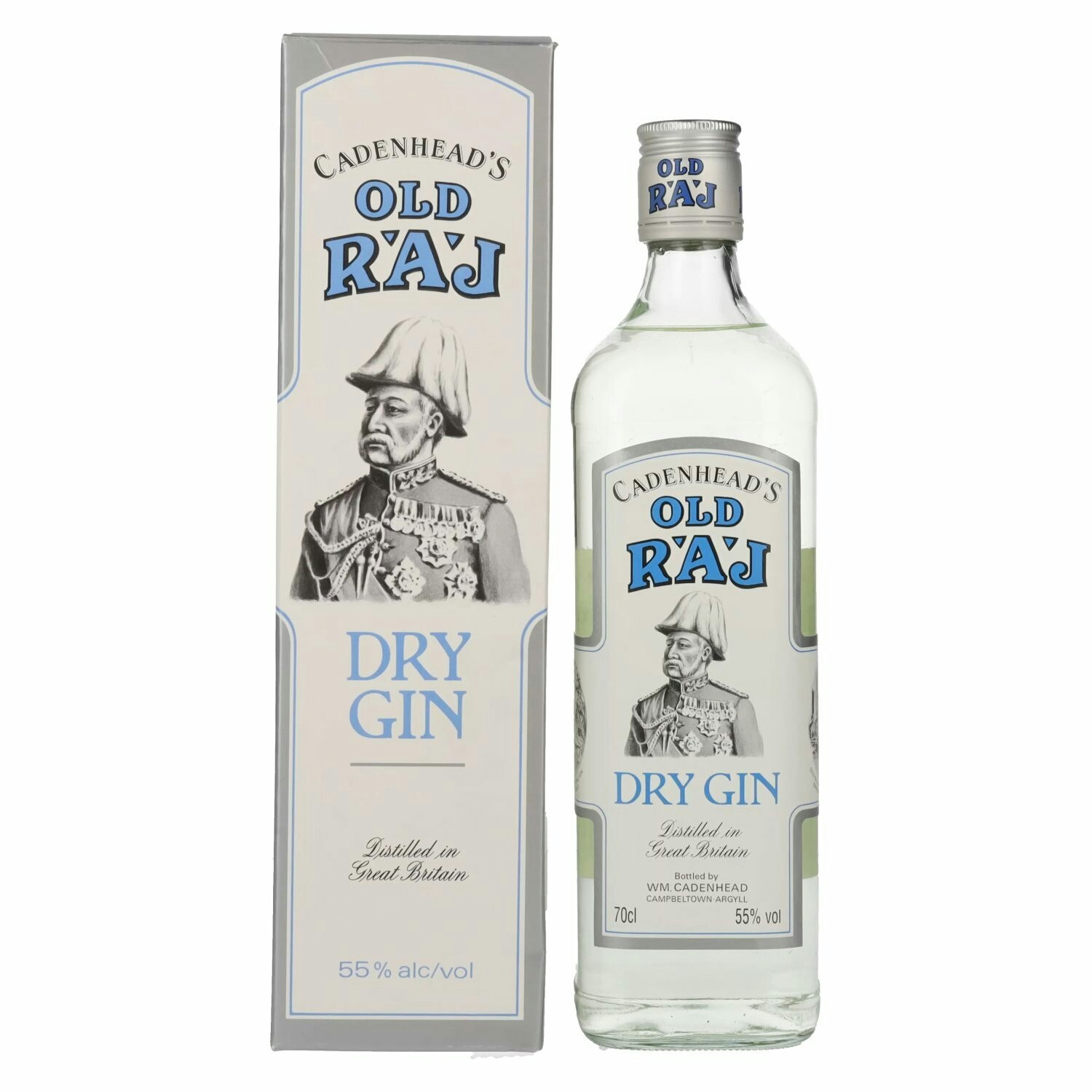 Cadenhead's Old Raj Dry Gin 55% Vol. 0,7l in Giftbox