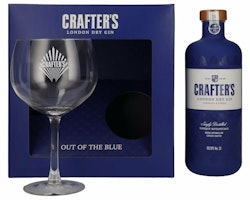 Crafter's London Dry Gin 43% Vol. 0,7l in Giftbox with glass