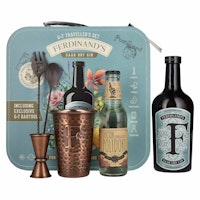 Ferdinand's Traveller Set 44% Vol. 0,5l in Giftbox with Tonic and Barzubehör