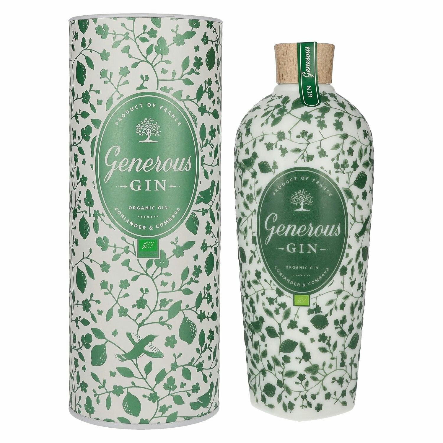 Generous Gin CORIANDER & COMBAVA Organic Gin 44% Vol. 0,7l in Giftbox