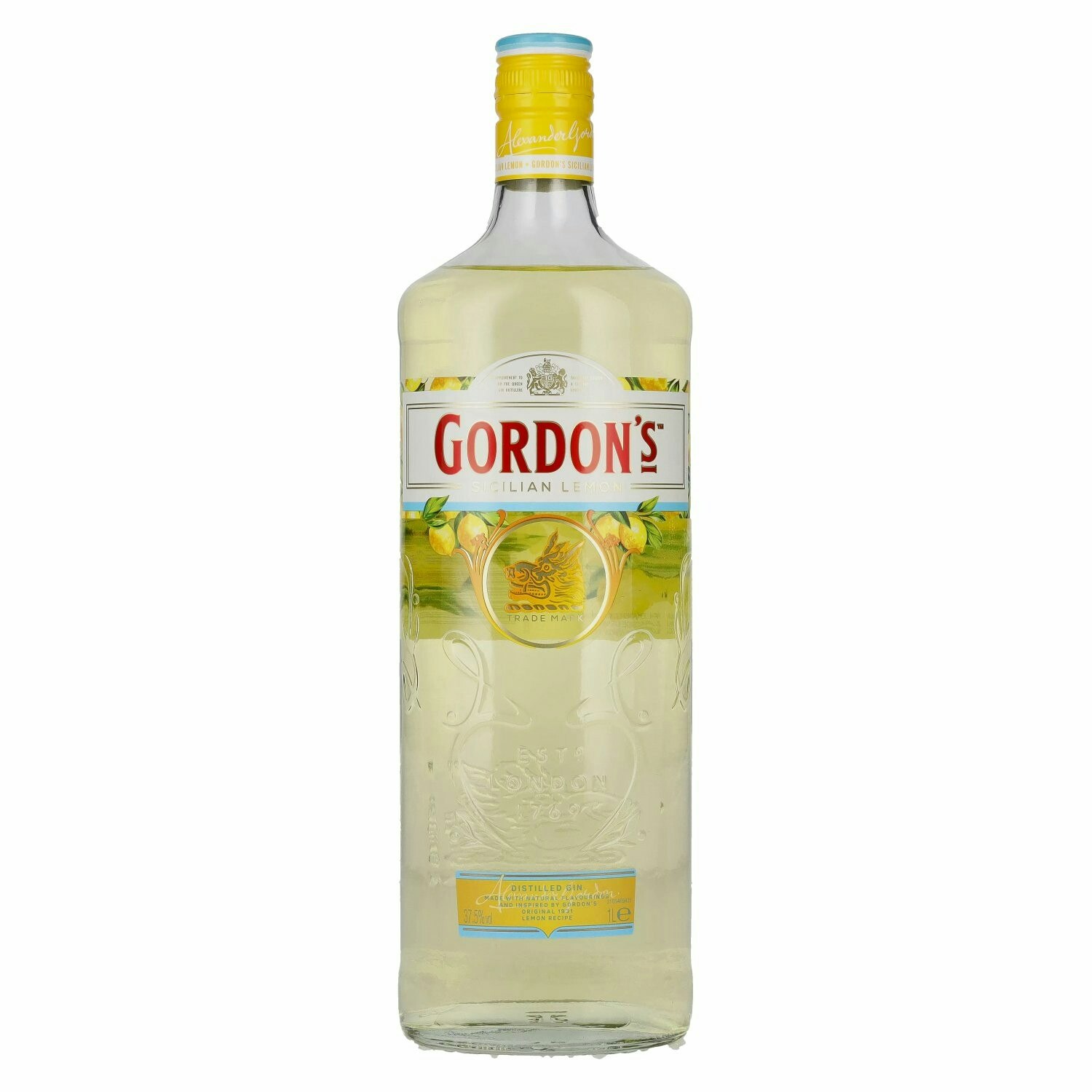 Gordon's SICILIAN LEMON Distilled Gin 37,5% Vol. 1l