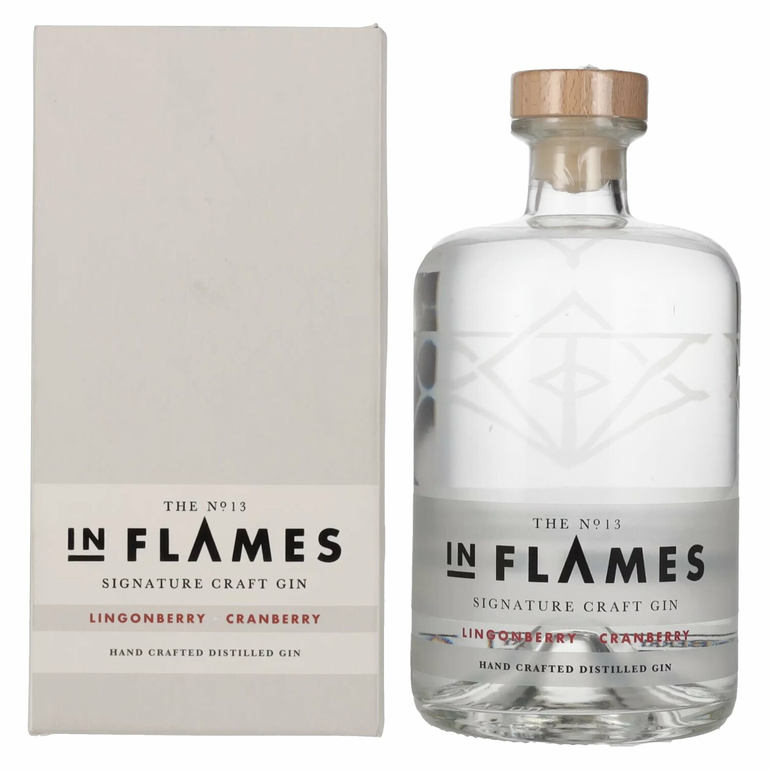 In Flames The No. 13 Signature Craft Gin Lingonberry Cranberry 40% Vol. 0,7l in Giftbox