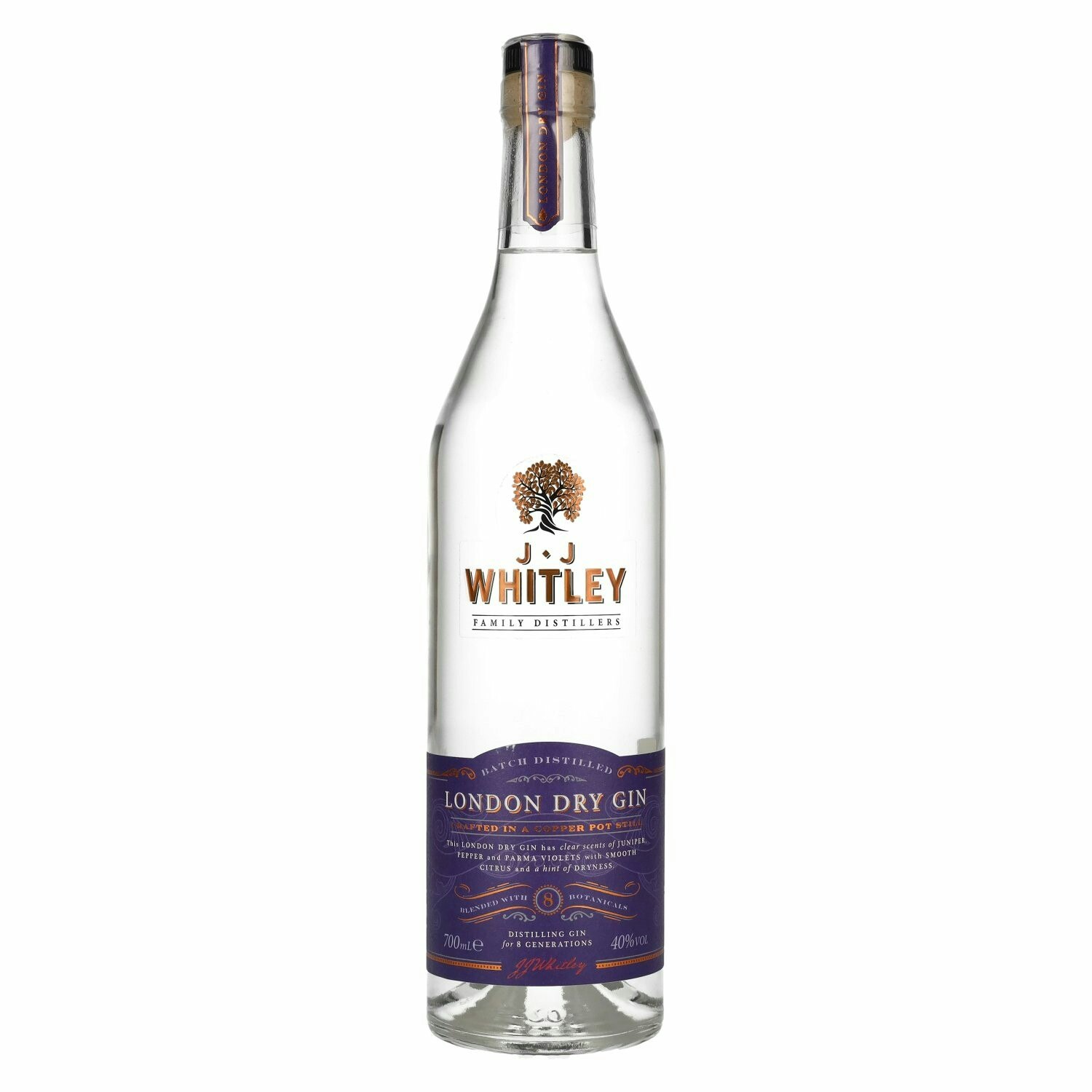 J.J Whitley London Dry Gin 40% Vol. 0,7l