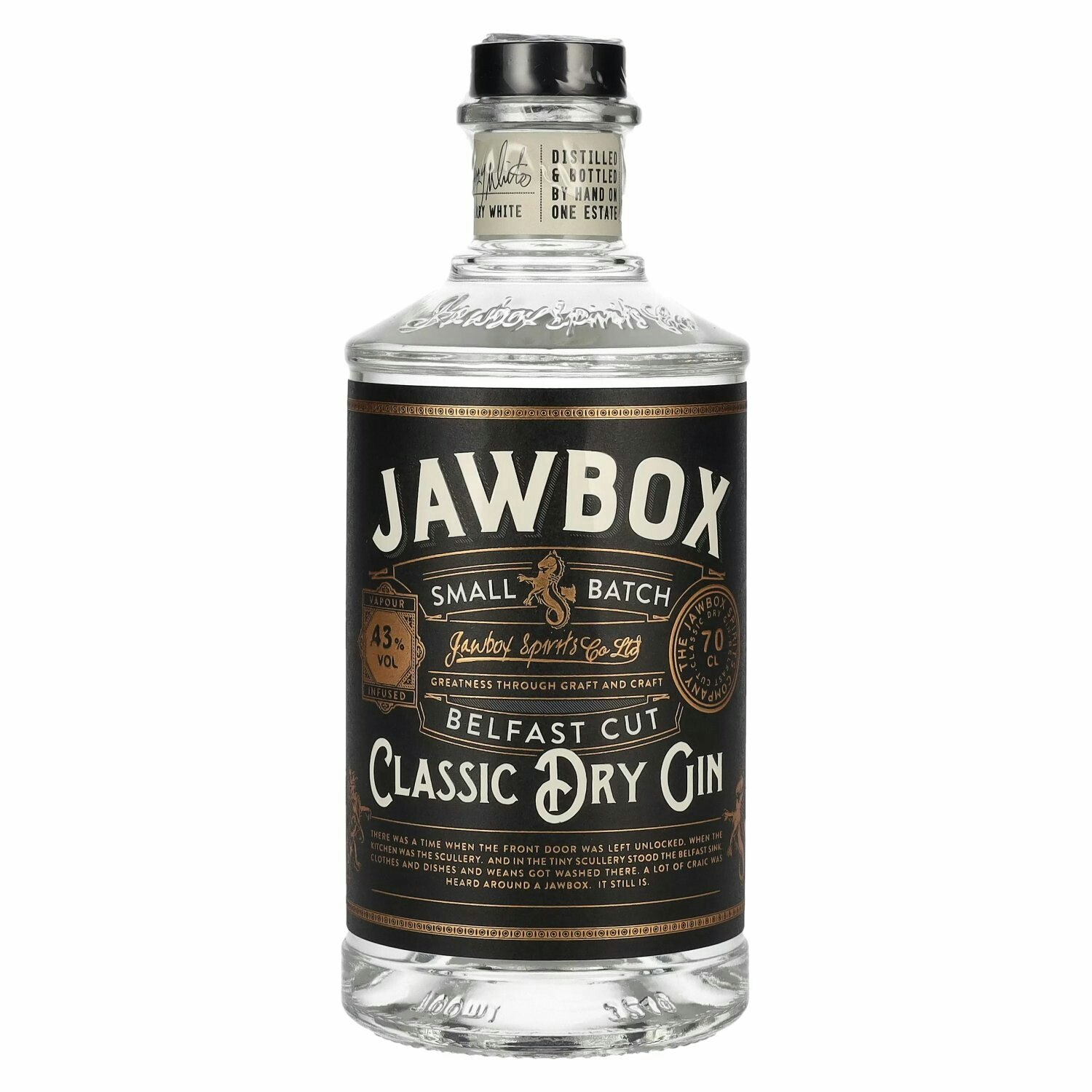 Jawbox Belfast Cut Classic Dry Gin 43% Vol. 0,7l