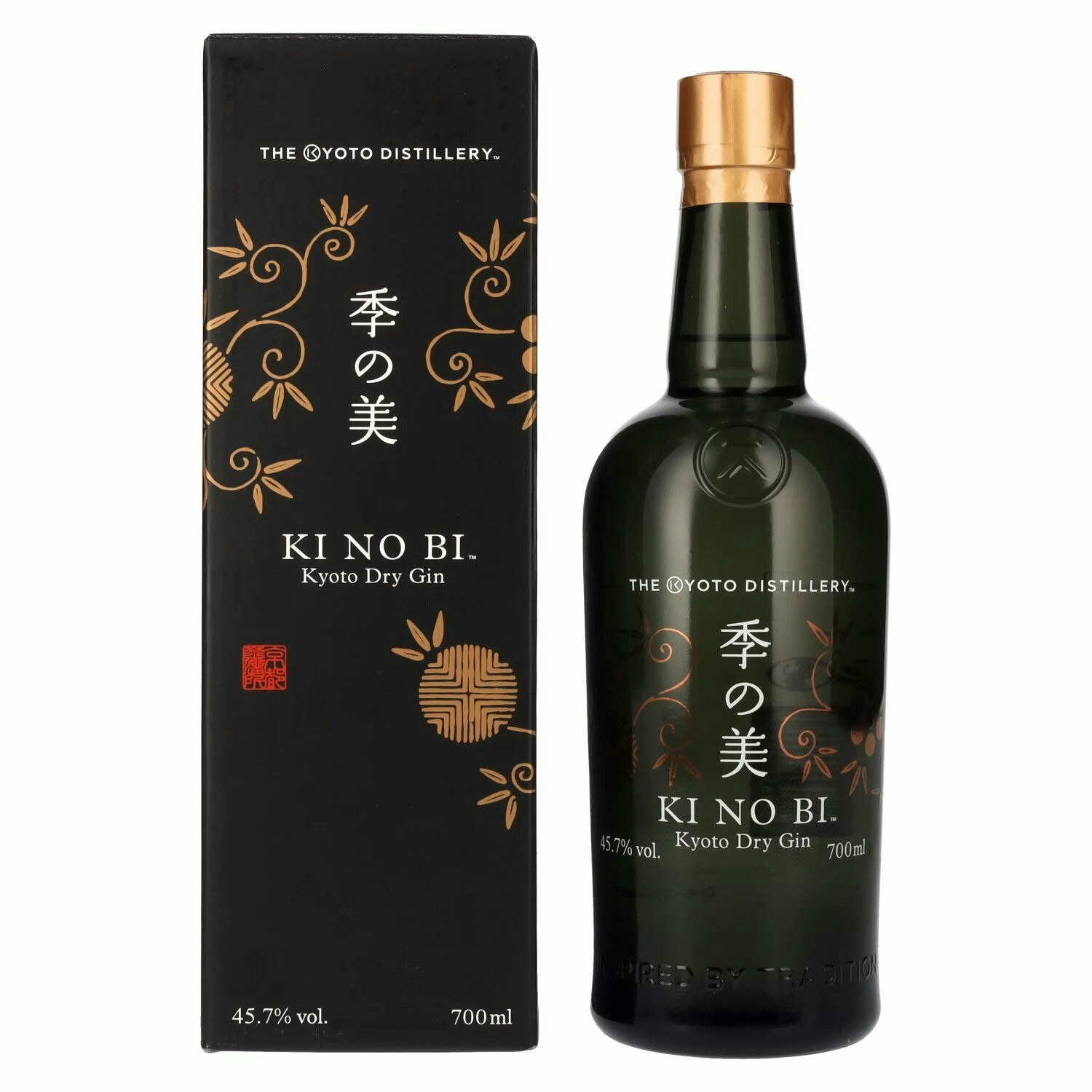KI NO BI Kyoto Dry Gin 45,7% Vol. 0,7l in Giftbox